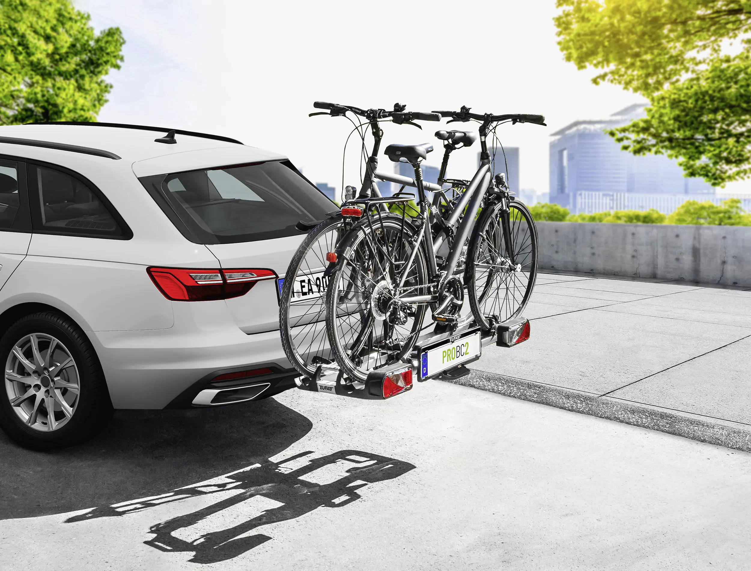 EUFAB Fahrradträger ProBC2 für 2 Fahrräder komplett vormontiert EUFAB Fahrradträger ProBC2 für 2 Fahrräder komplett vormontiert