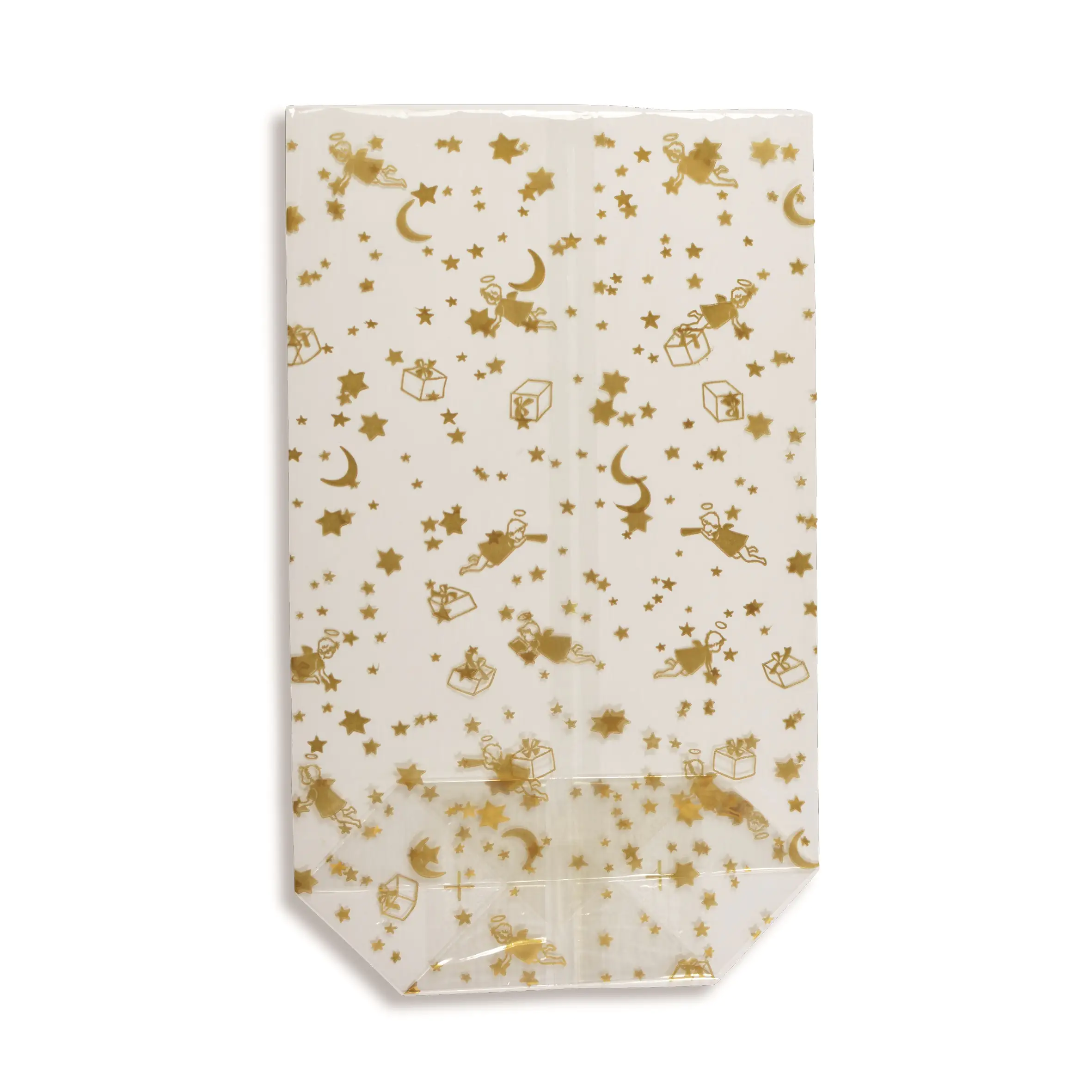 Riffelmacher Zellglasbeutel gold bedruckt 180 x 300 mm