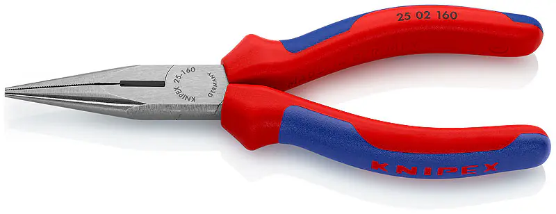 Knipex Flachrundzange 160 mm mit Schneide