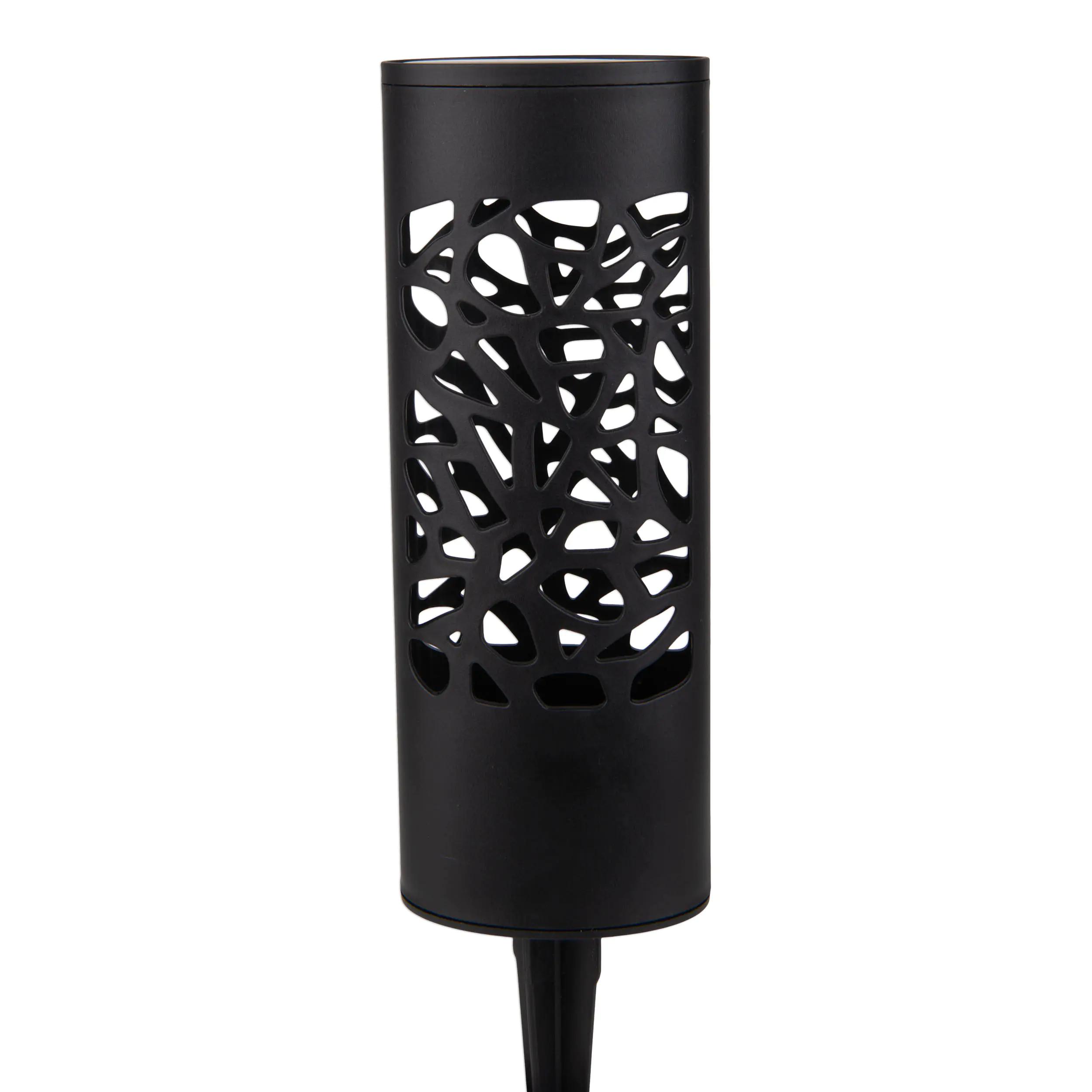 Light & More LED Solarleuchte Fackel mit Dämmerungssensor schwarz