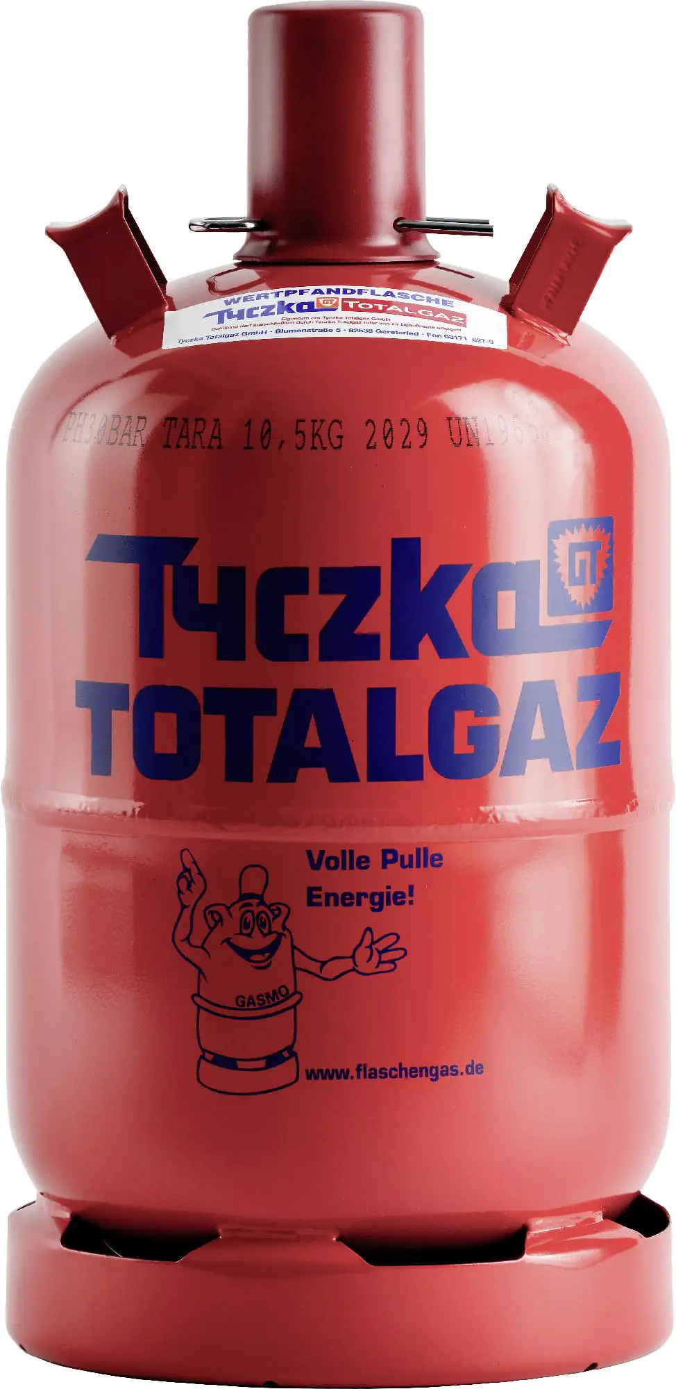 Tyczka Energy Propangas-Flasche Pfandflasche ohne Füllung
