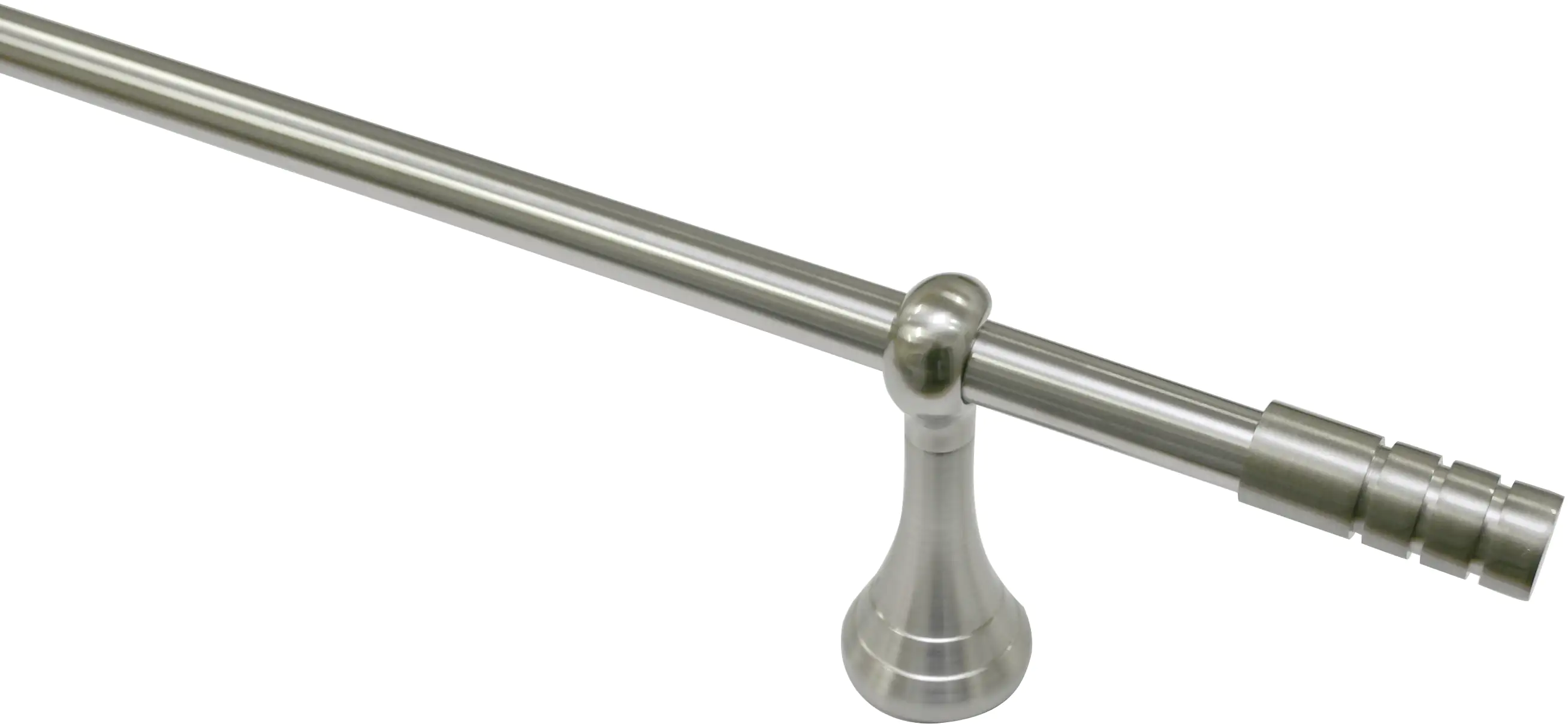 Gardinia Stilgarnitur Pinto Ø 19 mm, edelstahl-optik, 160 cm