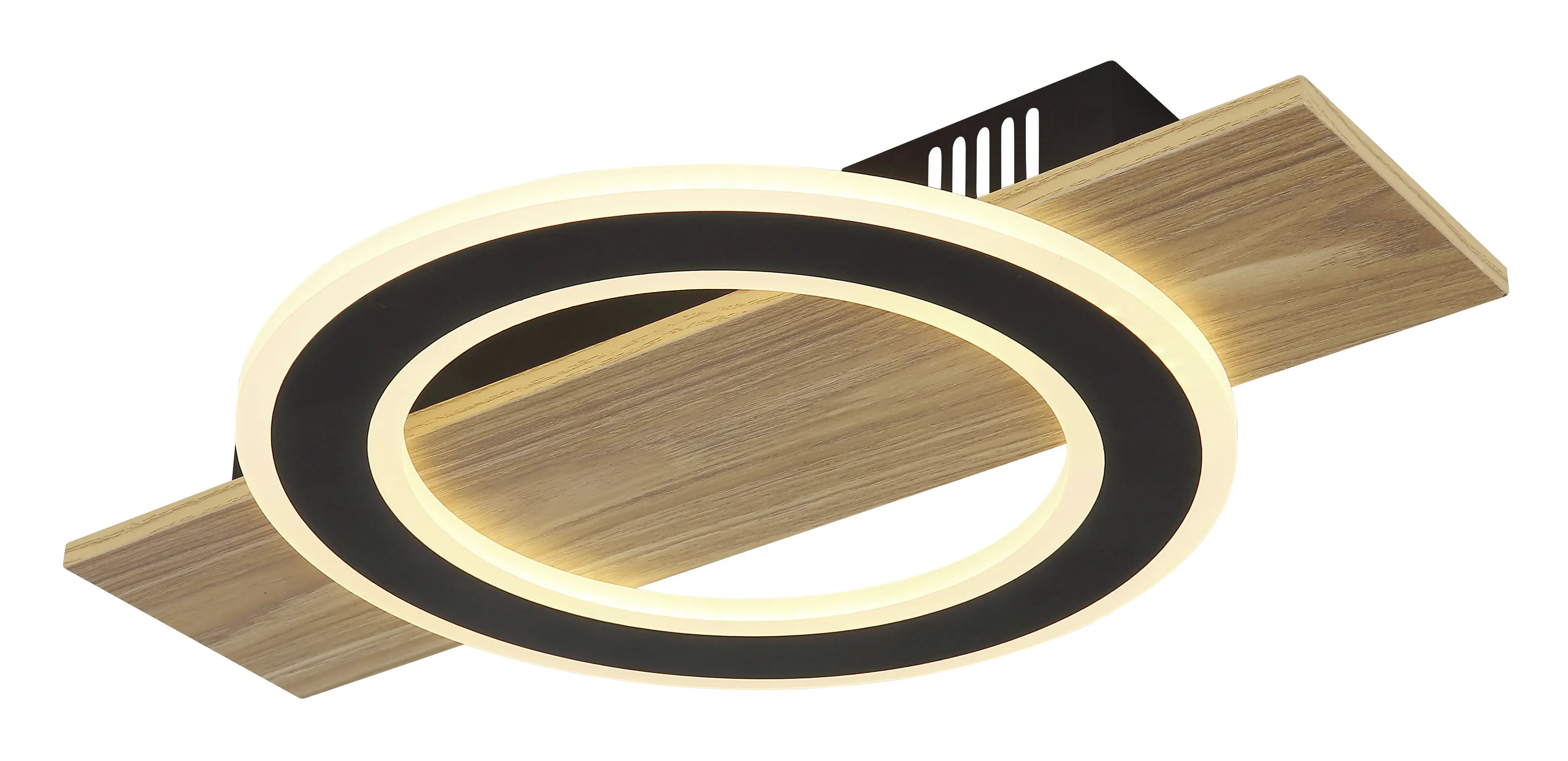 Globo Deckenleuchte Jayden 44 x 29 cm holzoptik warmweiß