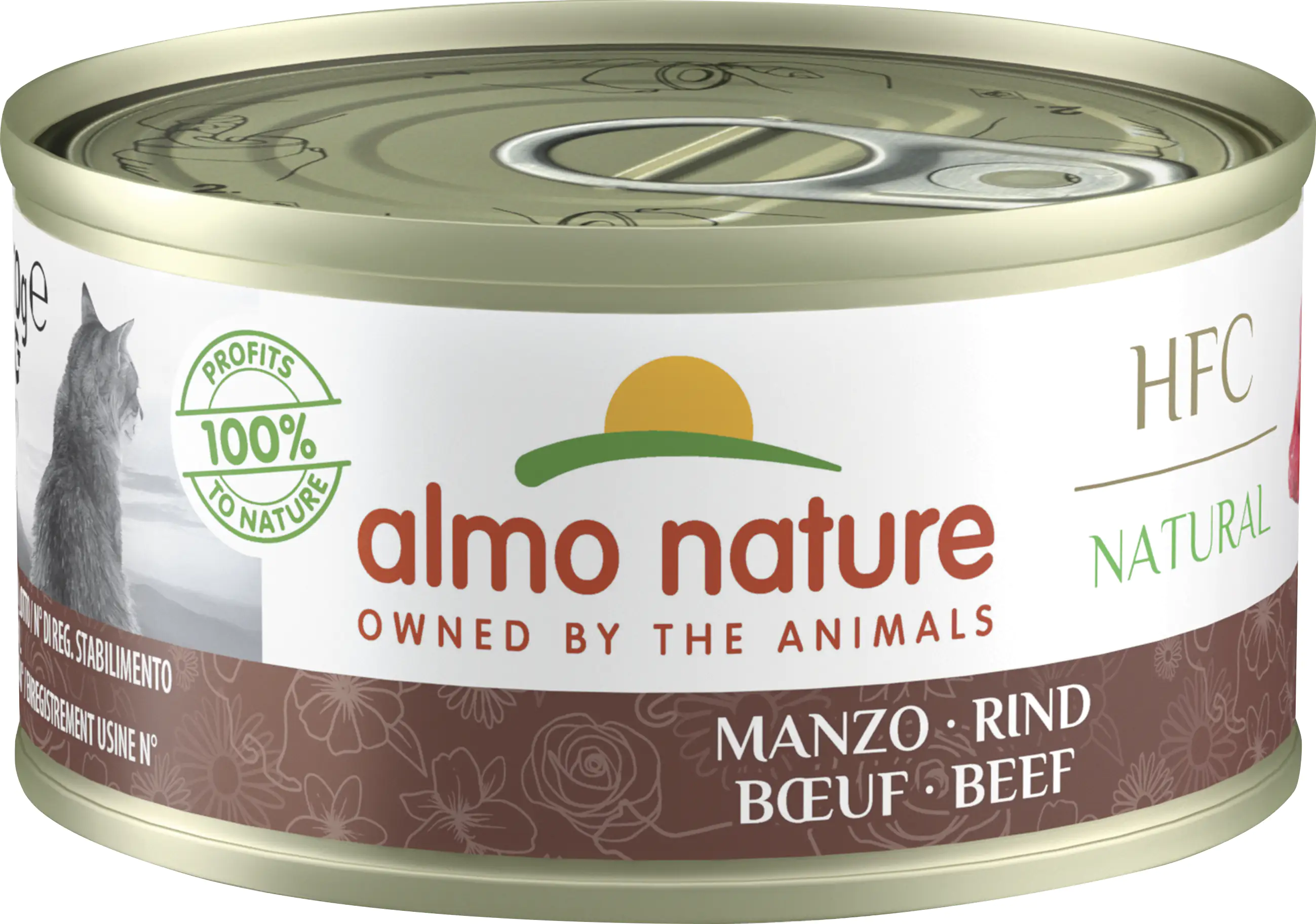 Almo Nature Adult HFC Cat Rindfleisch Katzenfutter 70g