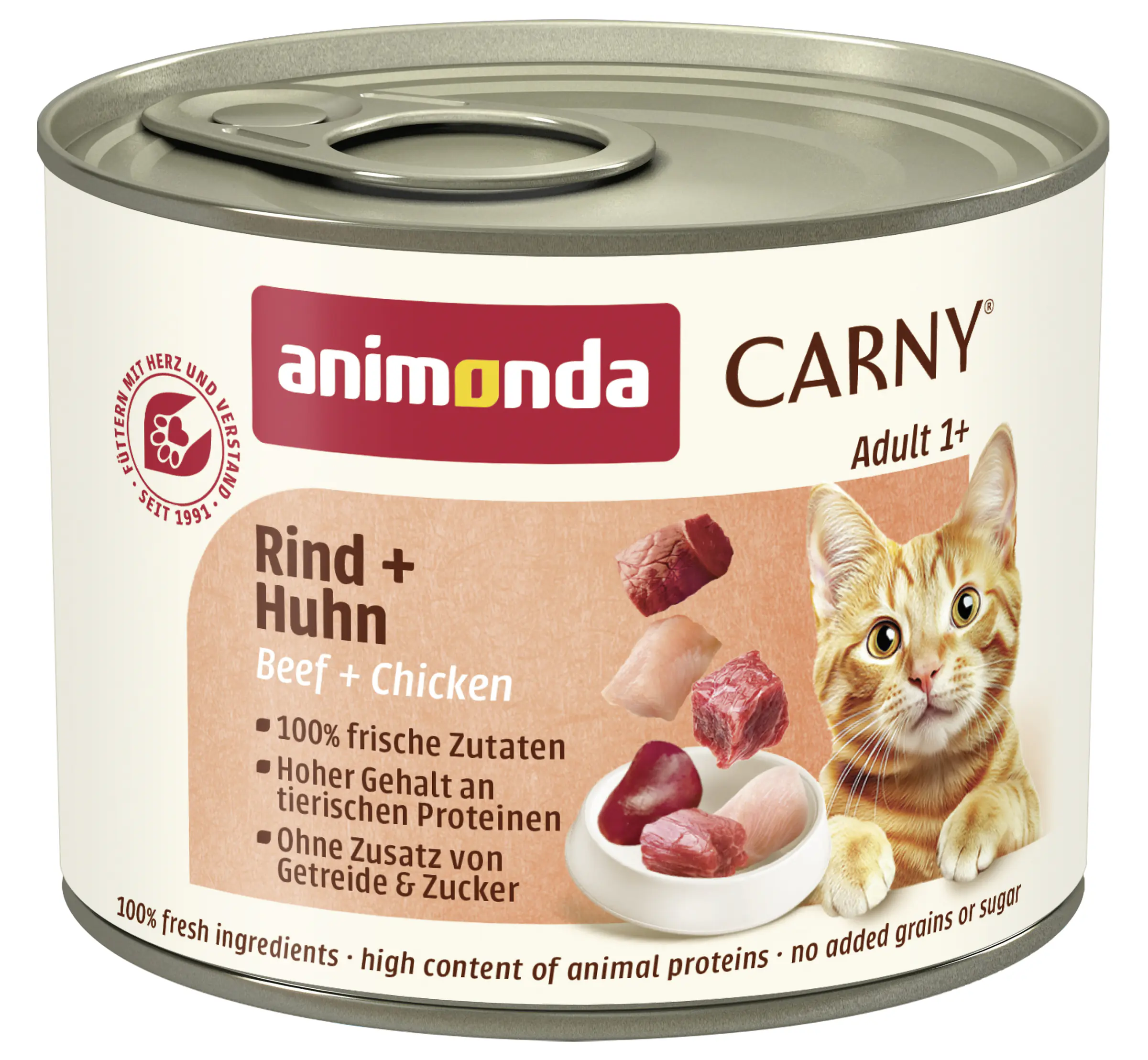 Animonda Carny Adult Katzennassfutter getreidefrei 200 g Rind & Huhn