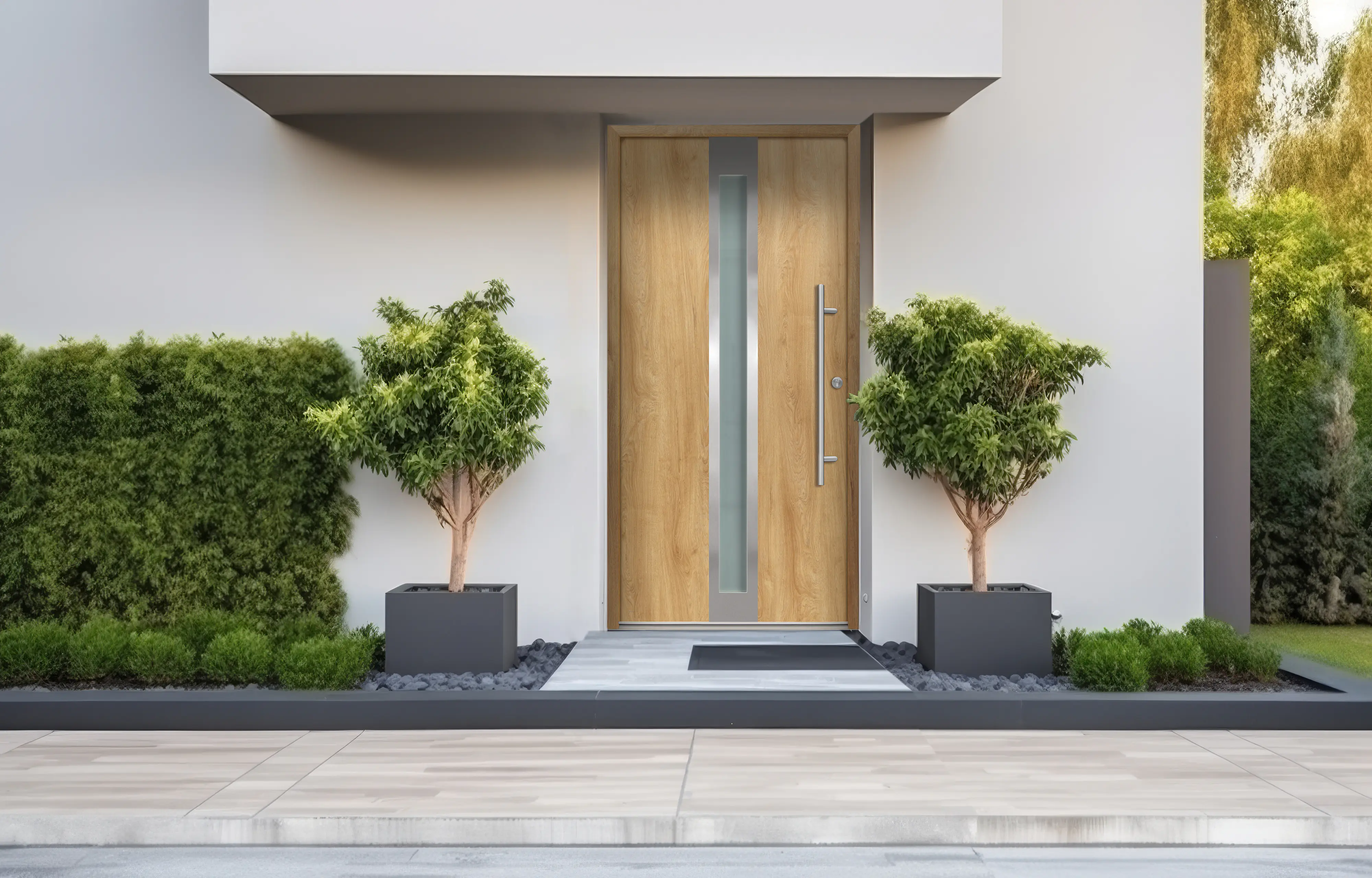 Splendoor Haustür Passivedoor Premium B01 Eiche Natur DIN Rechts 110 x 210 cm