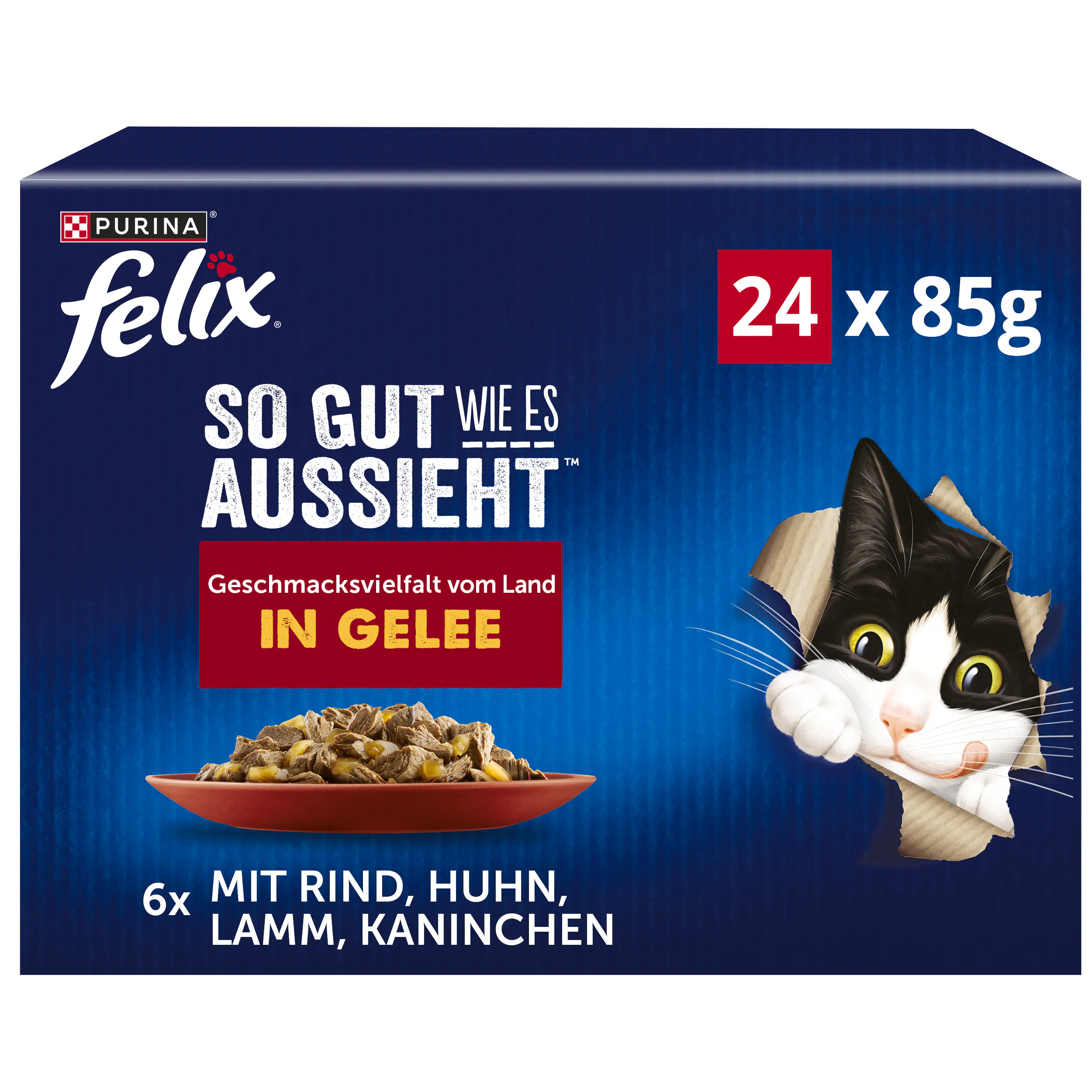 Felix So gut wie es aussieht in Gelee Geschmacksvielfalt vom Land 24x 85g