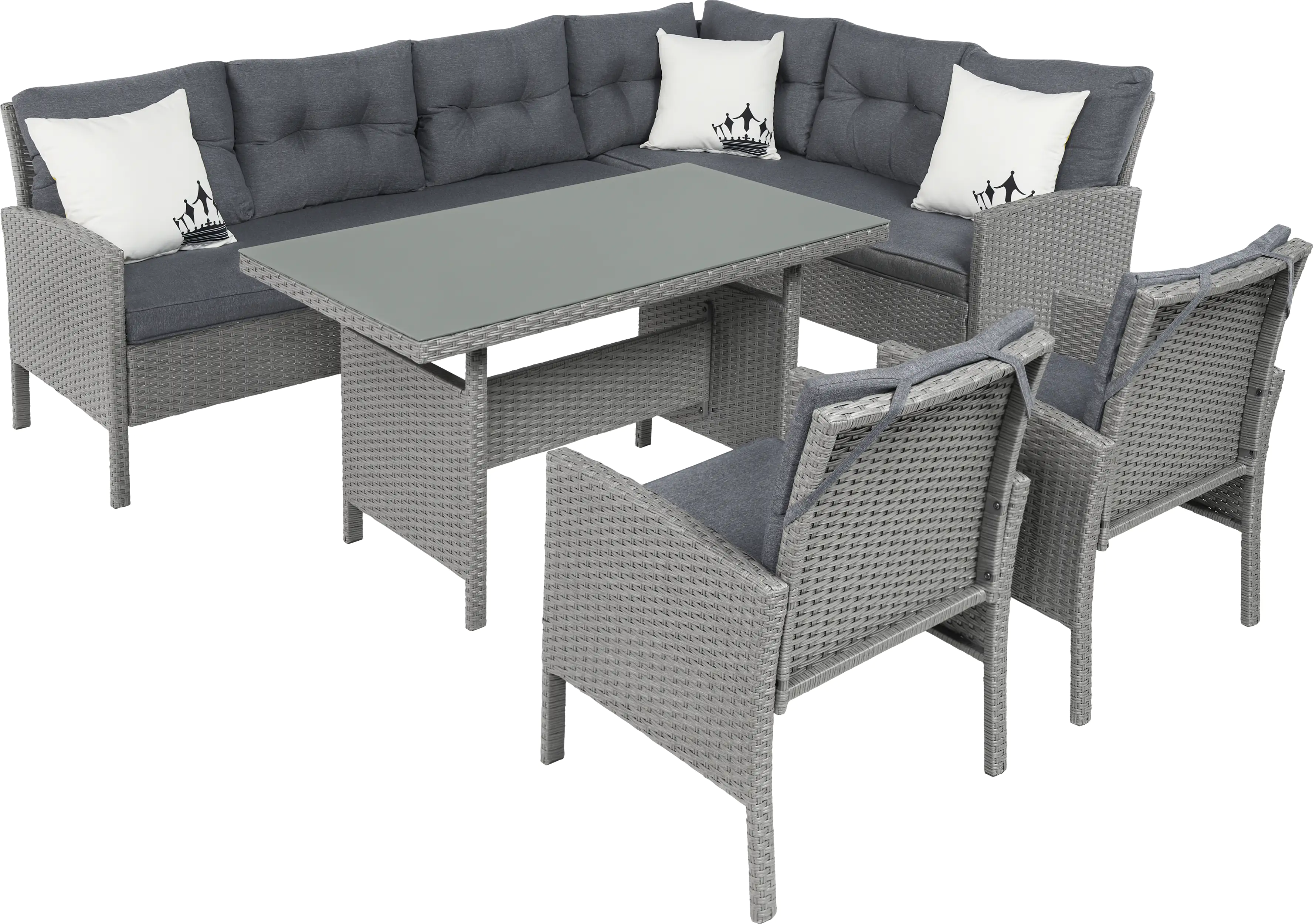 TrendLine Dining Lounge Set Rom 5-teilig XL inkl. 2 x Sessel TrendLine Dining Lounge Set Rom 5-teilig XL inkl. 2 x Sessel