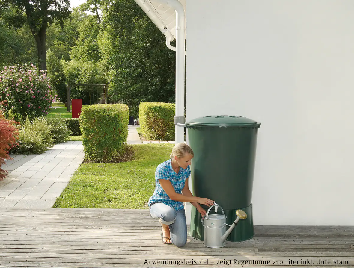 Garantia Unterstand für Regentonnen für 203 l eckig und 210 l rund