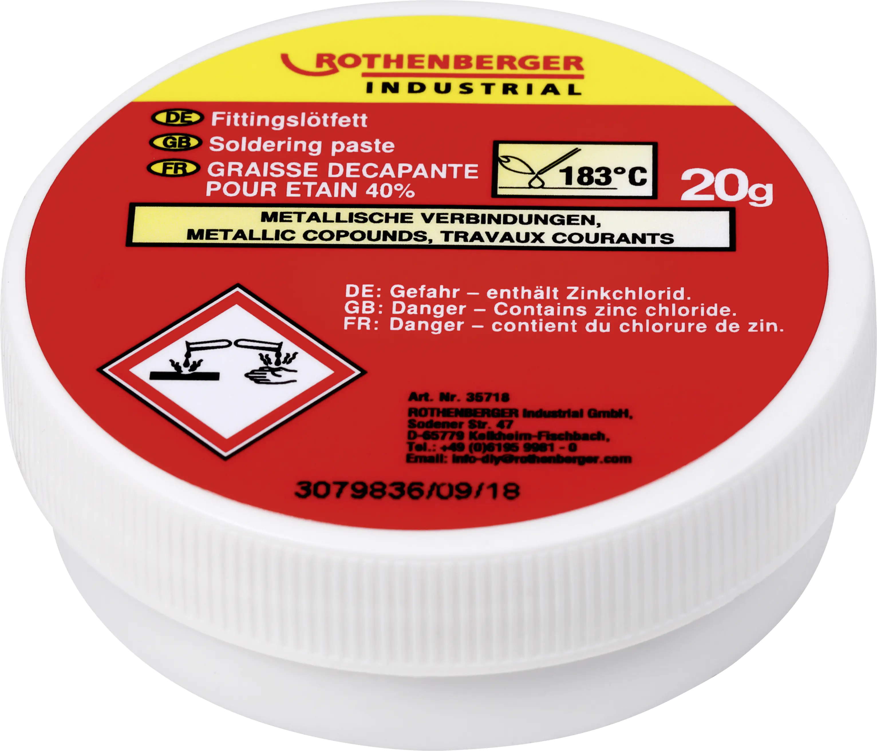 Rothenberger Lötfett Dose 20 g