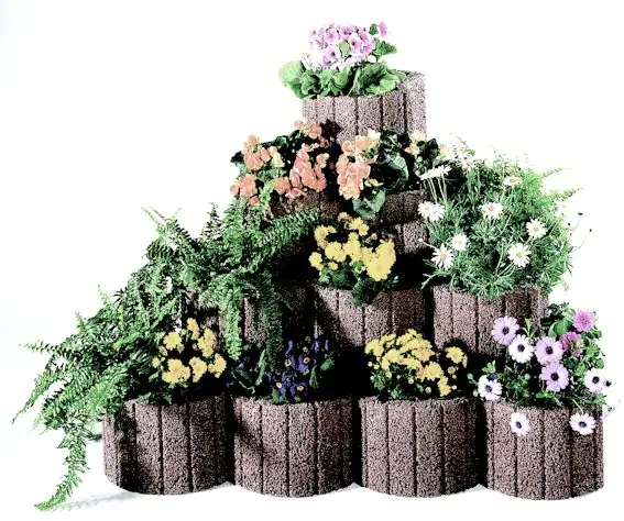 Kann Pflanzstein Groß 48 x 38 x 25 cm braun Kann Pflanzstein Groß 48 x 38 x 25 cm braun