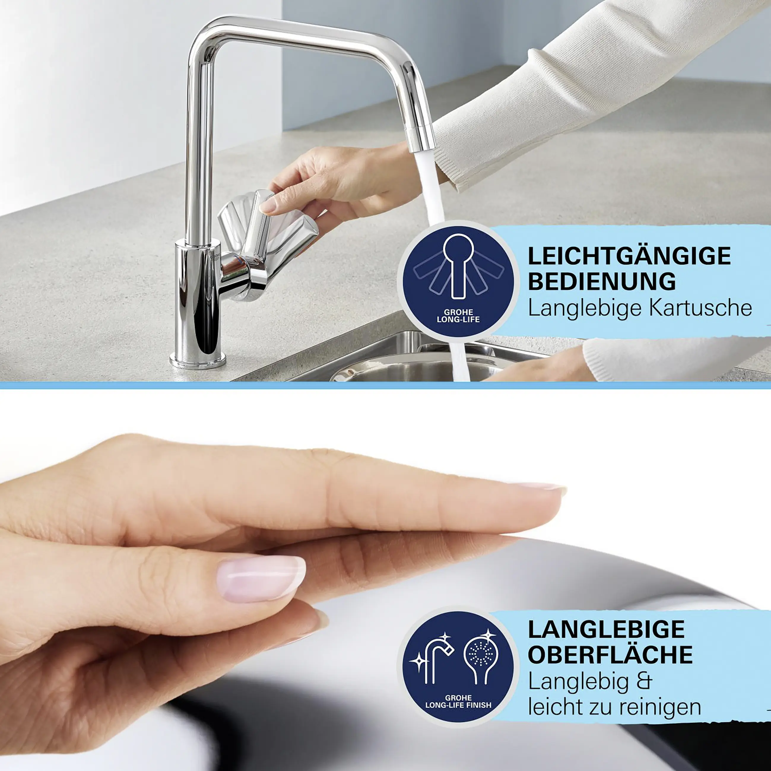 Grohe Küchenarmatur Start Loop chrom