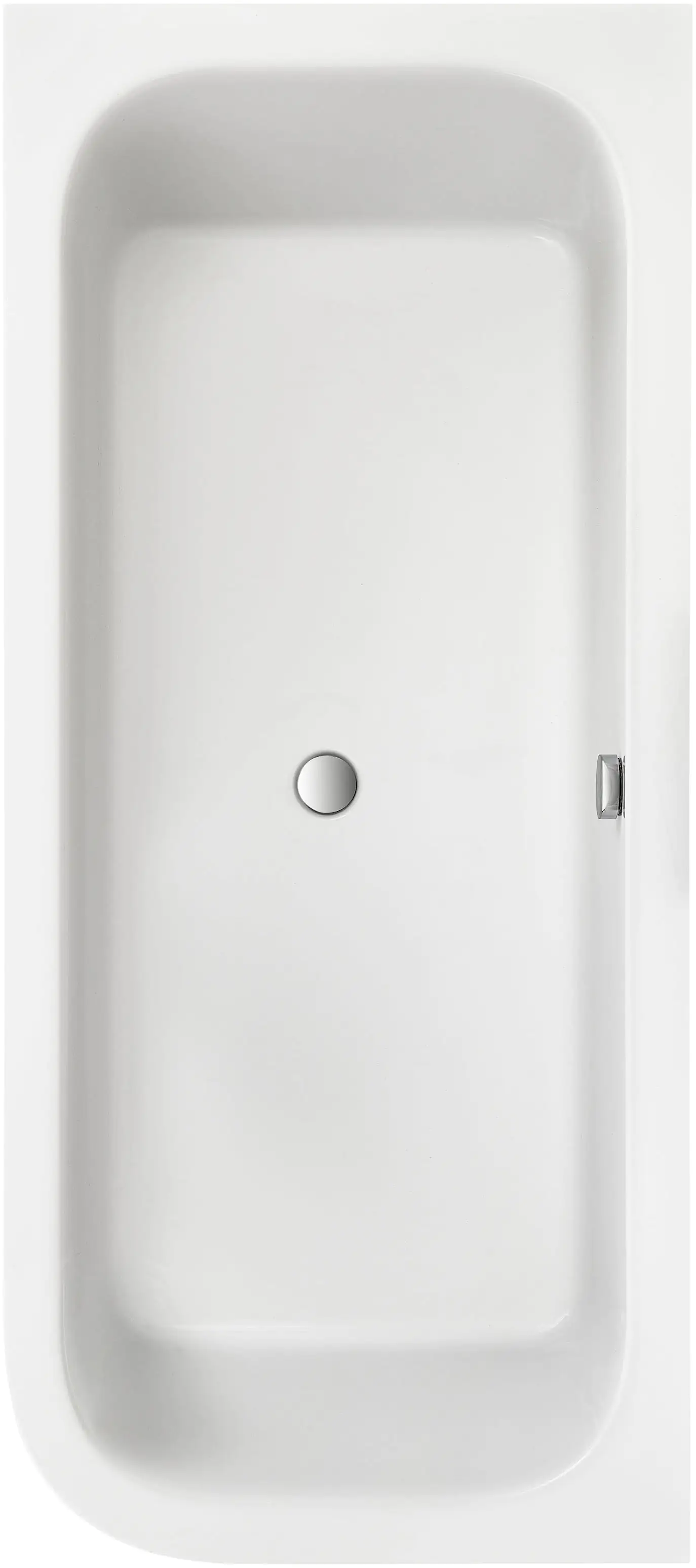Ottofond Badewannen-Set Spirit inkl. Armatur, rechts 180x80 cm, weiß