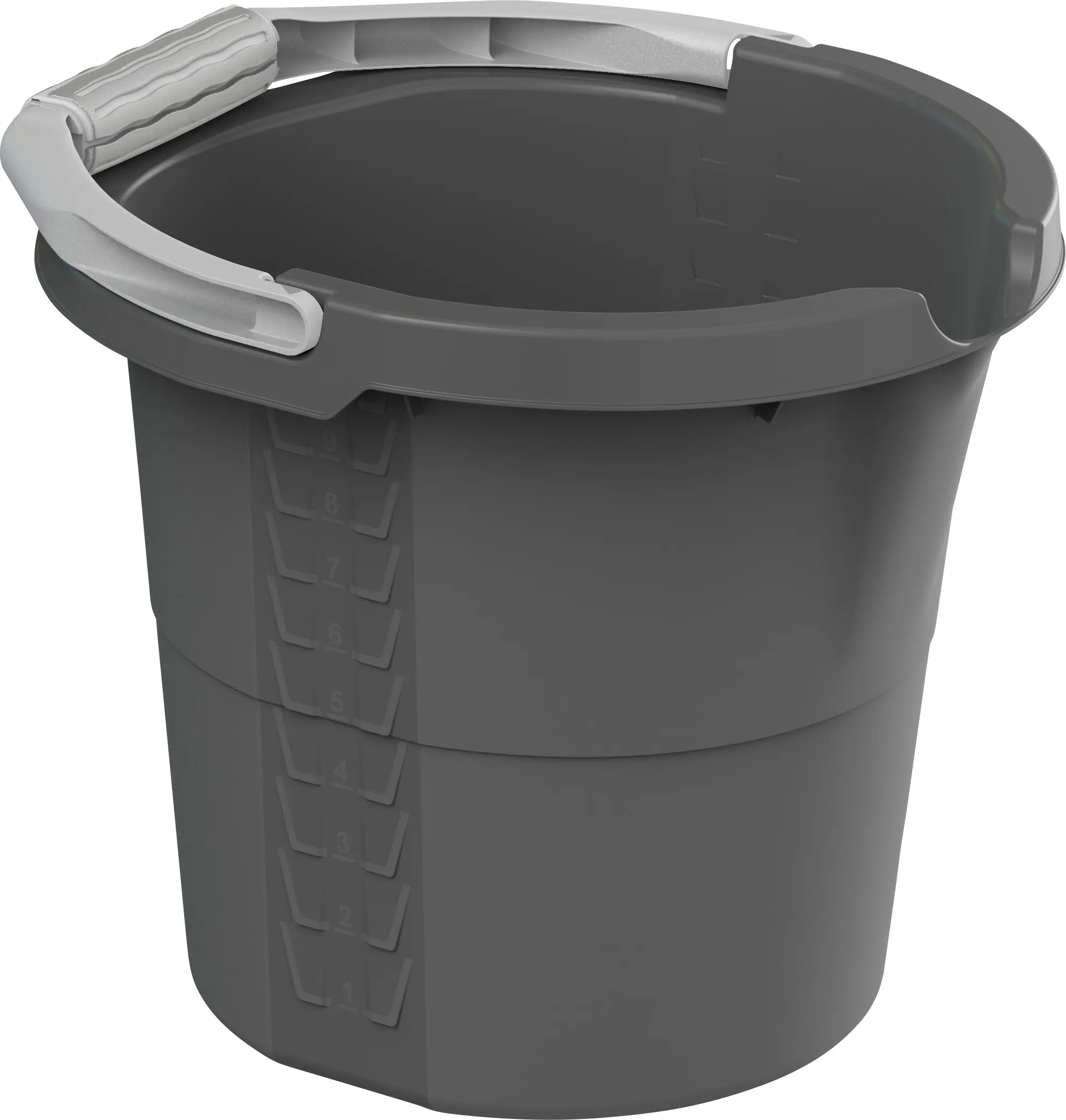 Rotho Eimer Daily mit Skala 10 L anthrazit