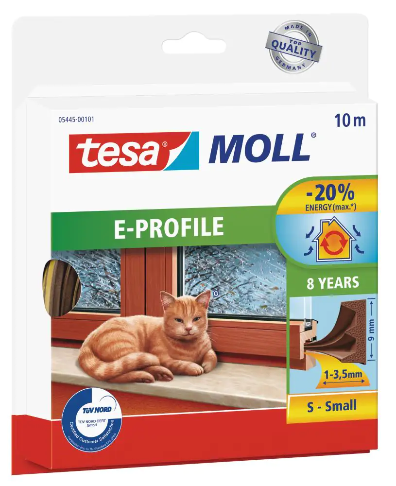 tesa Moll E-Profil Classic 10 m, braun
