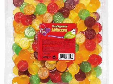 Red Band Fruchtgummi Münzen 500 g