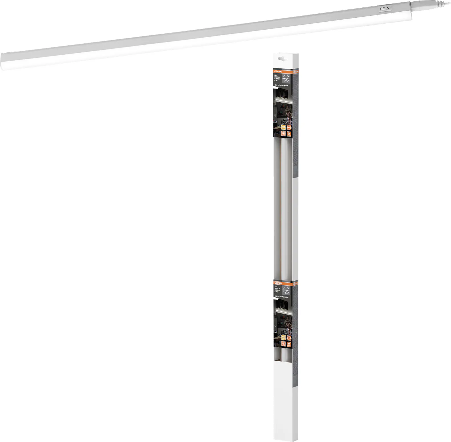 Osram LED Lichtleiste Switch Batten 87 cm weiß 10 W Osram LED Lichtleiste Switch Batten 87 cm weiß 10 W