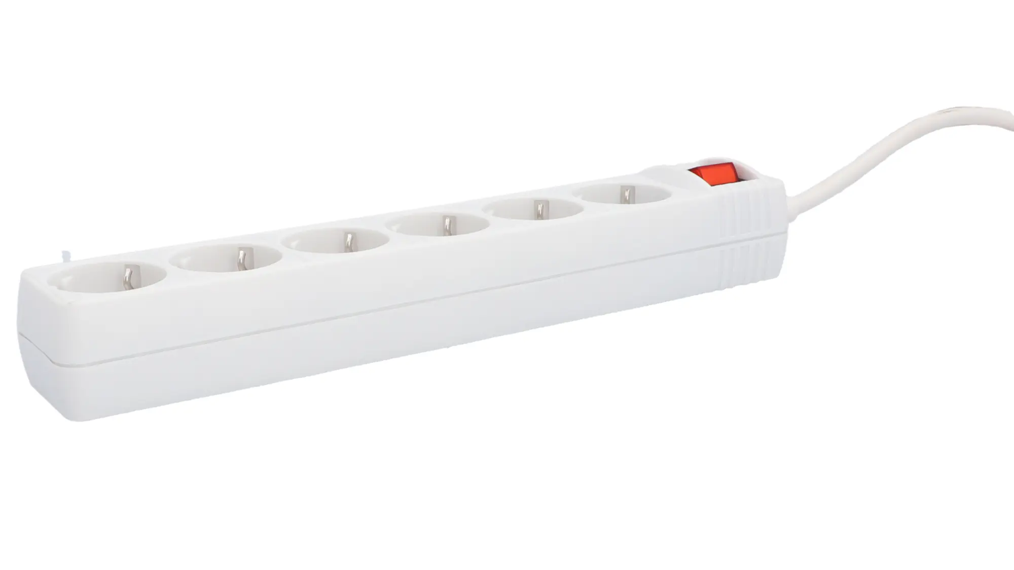 Unitec Tischsteckdose 6-fach mit Schalter 2 m