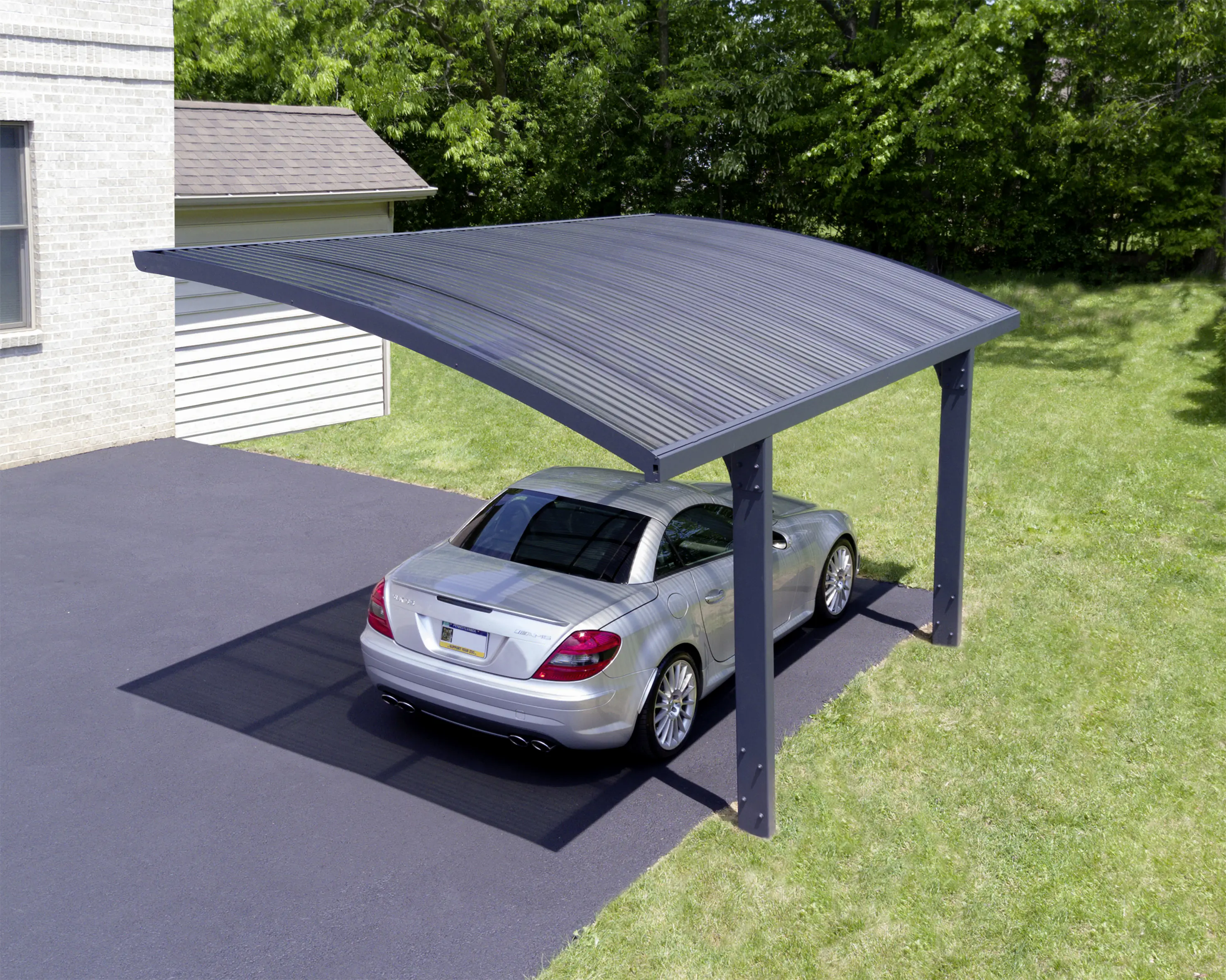 Canopia Carport Arizona Wave 5000 Grau Alu 495 x 289 cm Canopia Carport Arizona Wave 5000 Grau Alu 495 x 289 cm