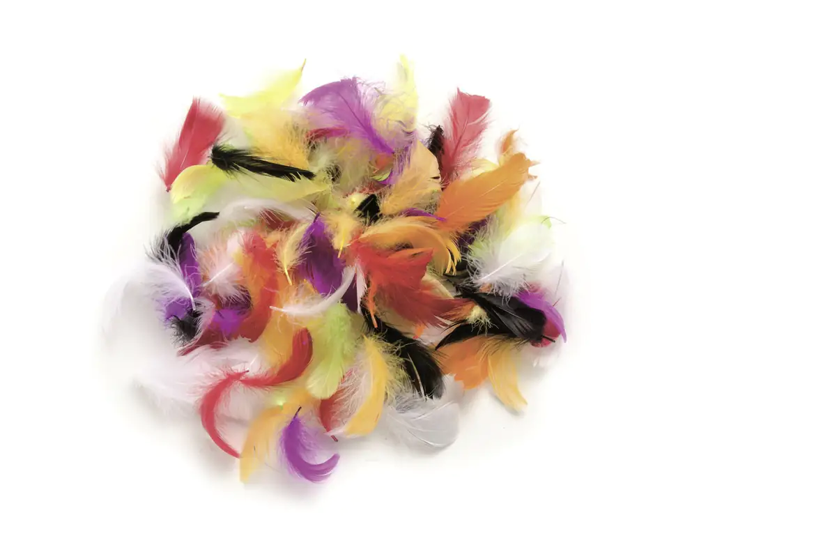 Glorex Deco-Federn multicolor ca. 30 Stück