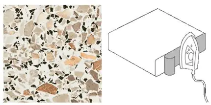 Getalit Umleimer Mosaik-Karmin 65 cm mit Schmelzkleber 2-teilig