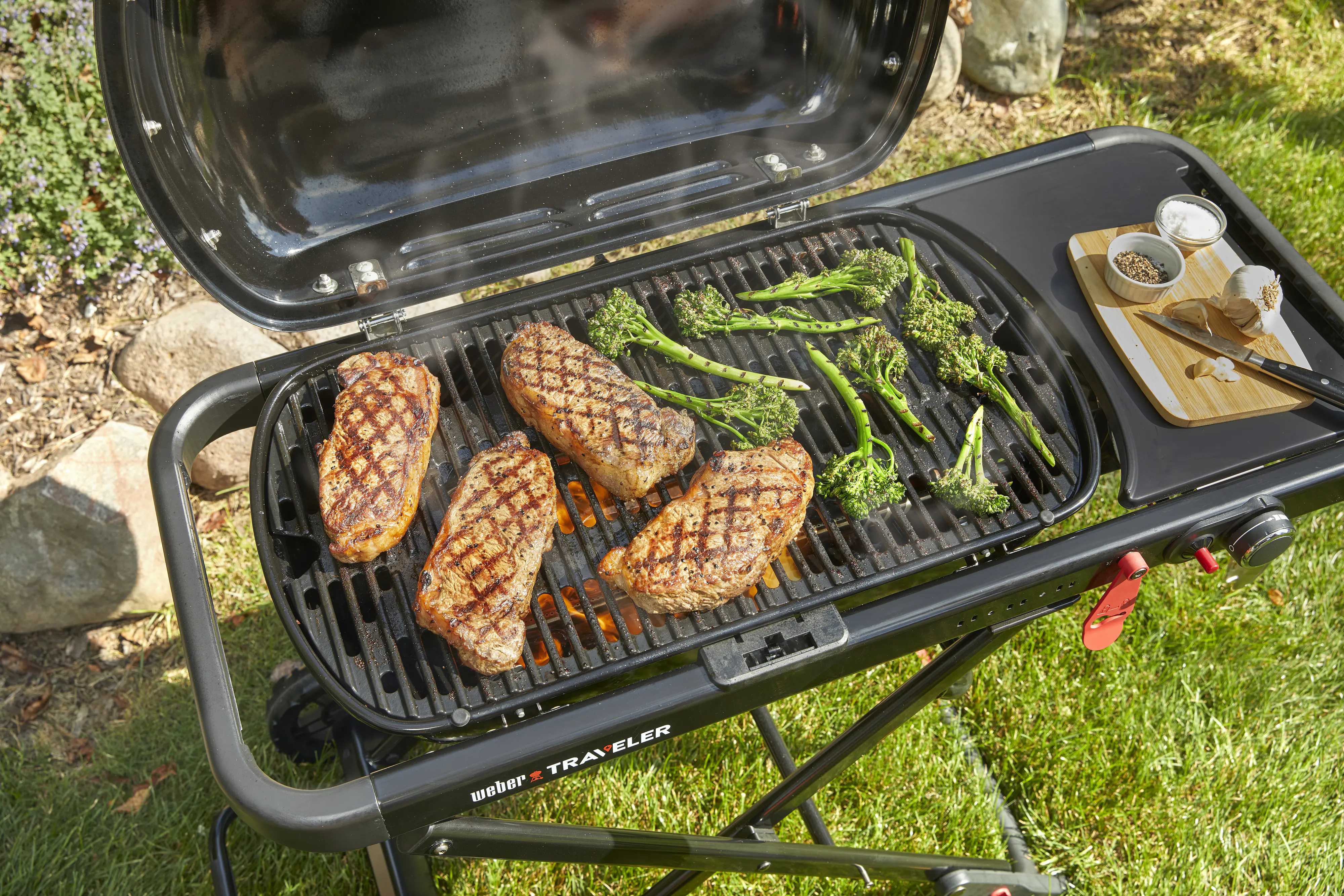 Weber Gasgrill Traveler Grillfläche: 63 x 34 cm