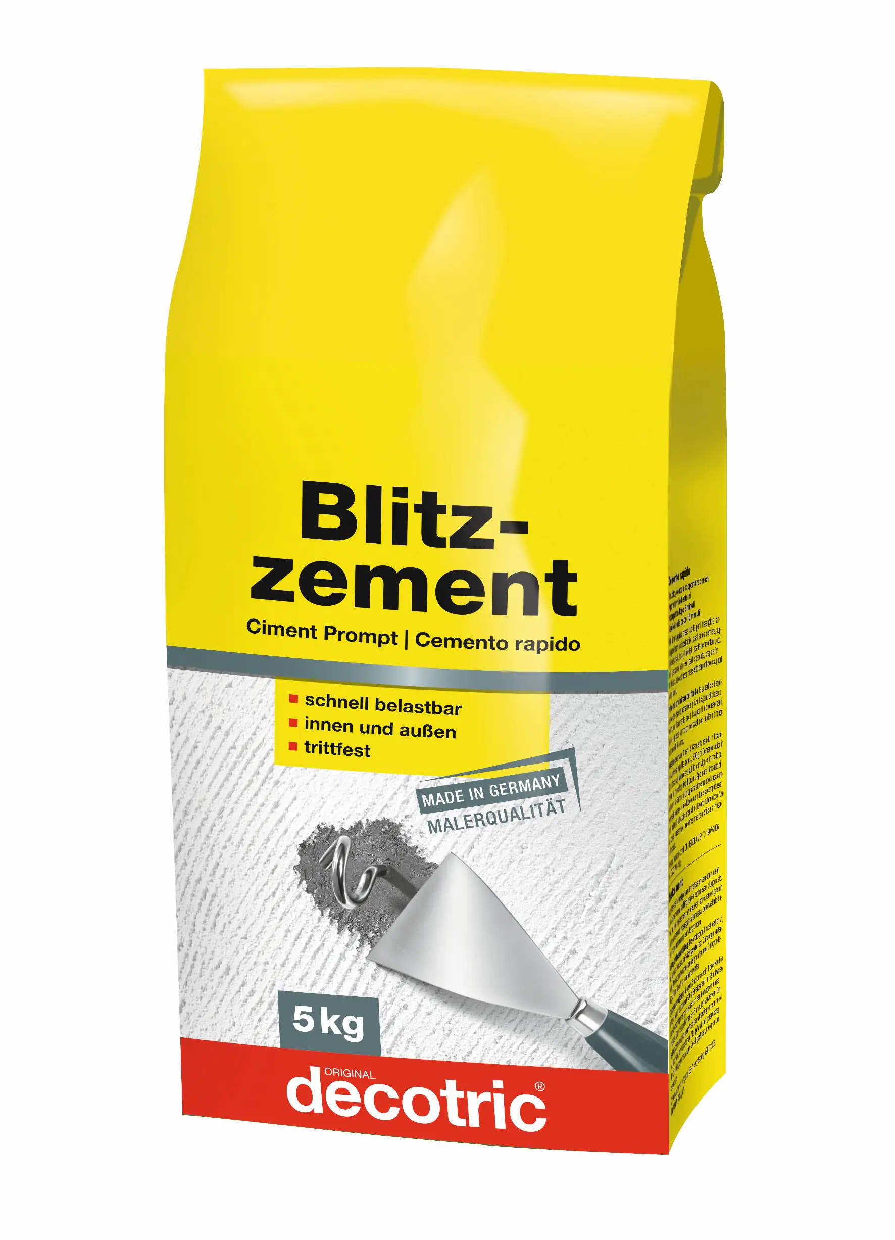 Decotric Blitzzement grau, 5 kg Decotric Blitzzement grau, 5 kg