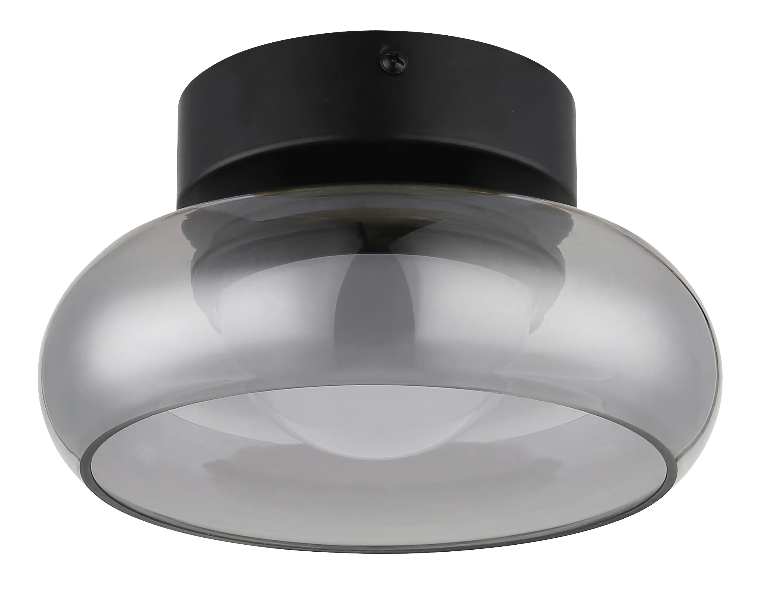 Globo Deckenleuchte Carlene Ø 20 x 10 cm schwarz matt