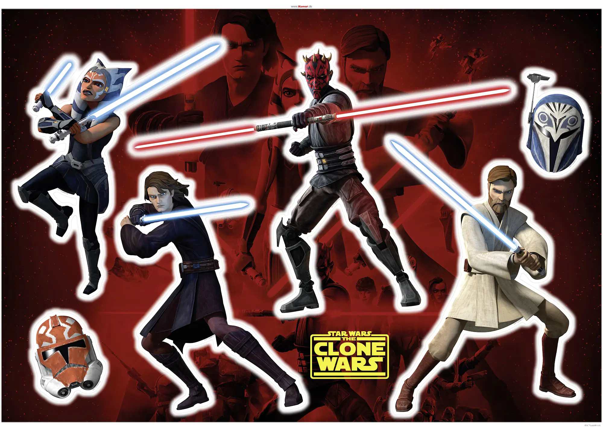 Komar Dekosticker CW Showdown 100 x 70 cm Komar Dekosticker CW Showdown 100 x 70 cm