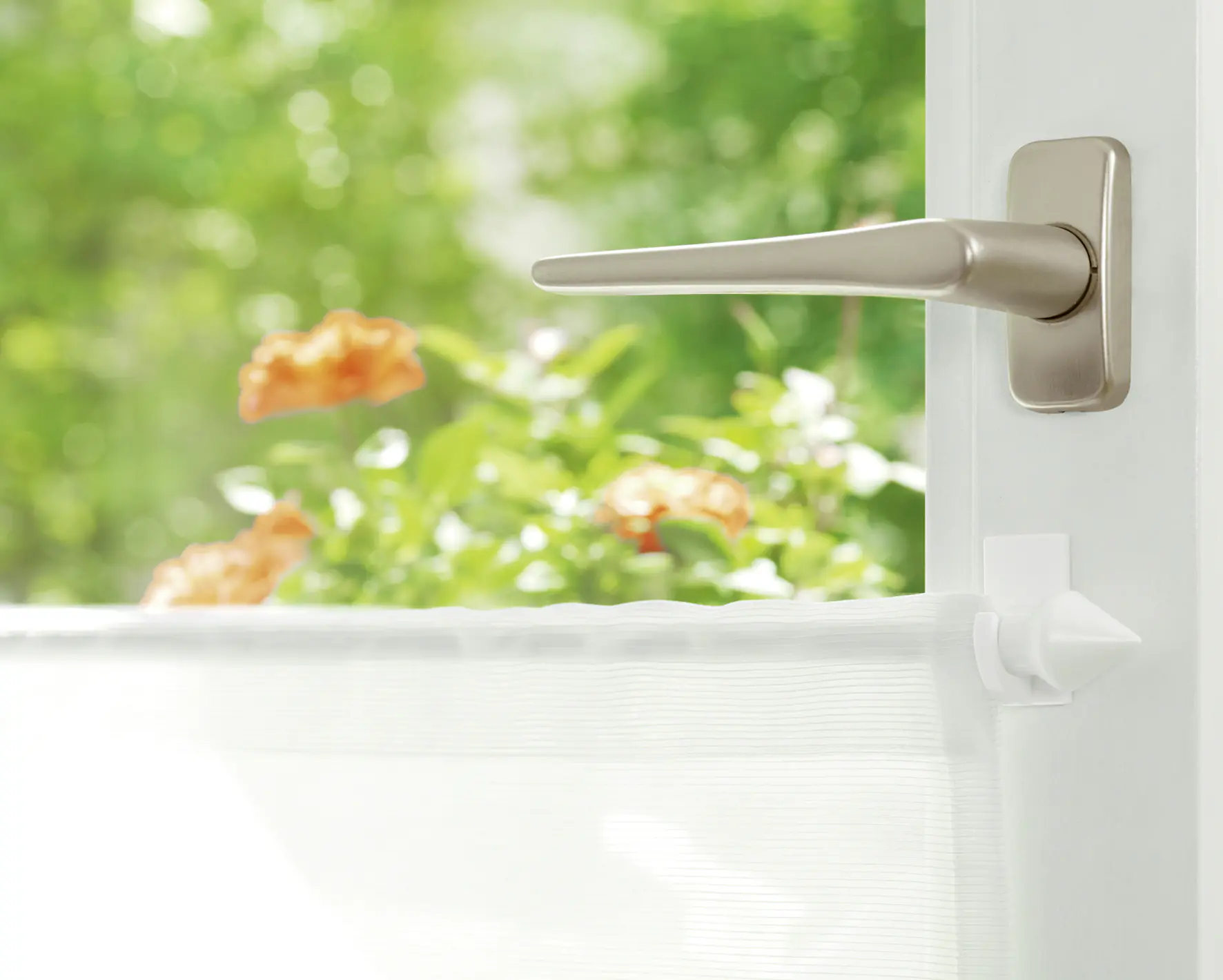 tesa Gardinenhaken Powerstrip 4er-Set, weiß