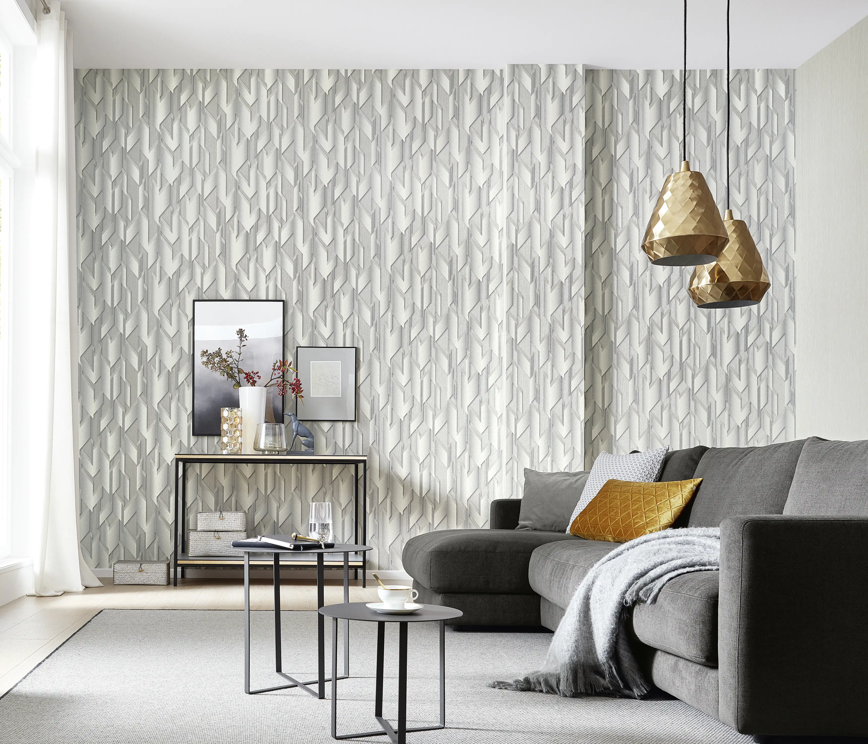 4002790209393_2 Guido Maria Kretschmer Vliestapete 10145-31 Fashion For Walls grafik grau 10,05 x 0,53 m