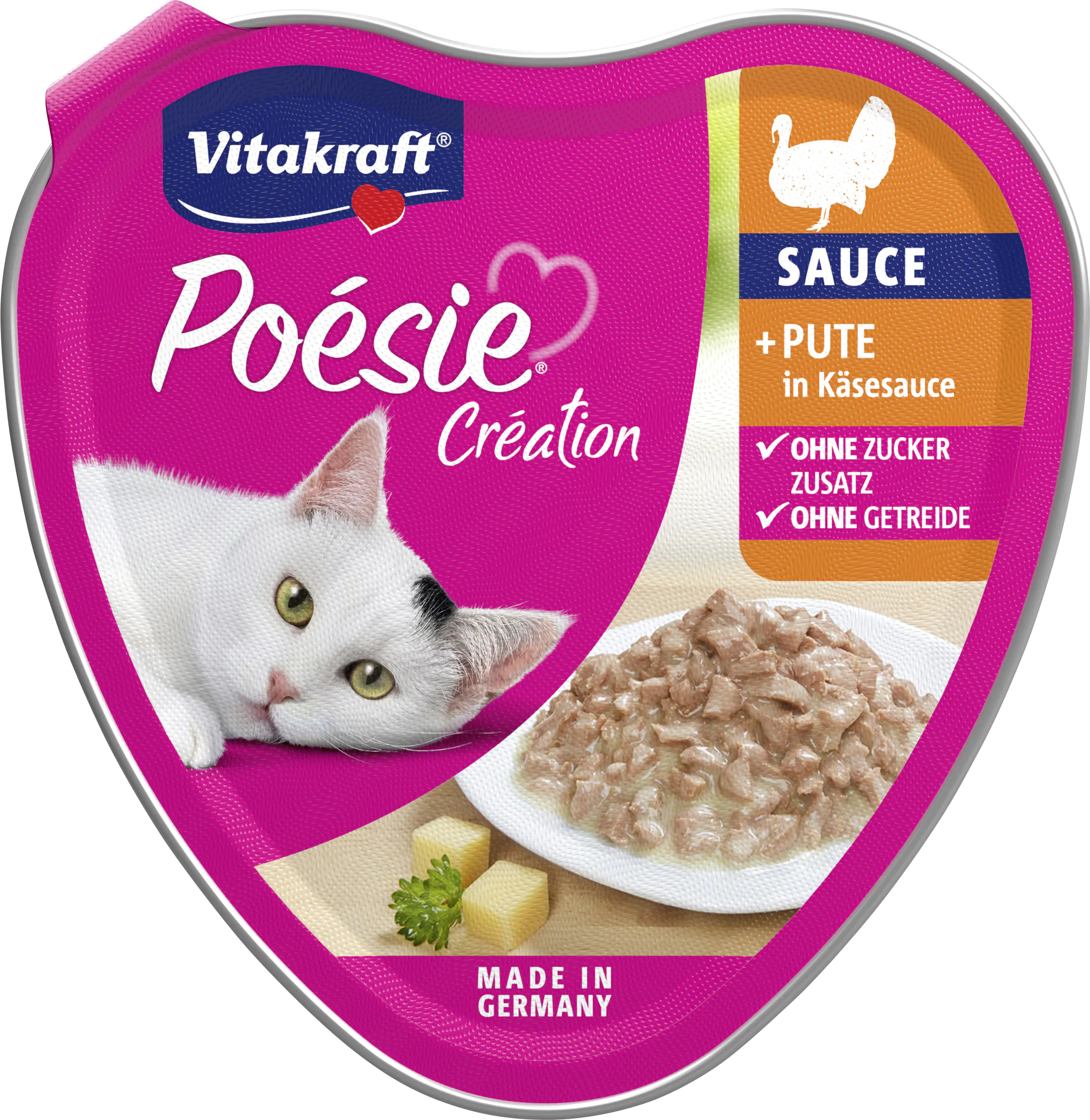 Vitakraft Poésie Katzenfutter Création Pute in Käsesauce 85 g Vitakraft Poésie Katzenfutter Création Pute in Käsesauce 85 g