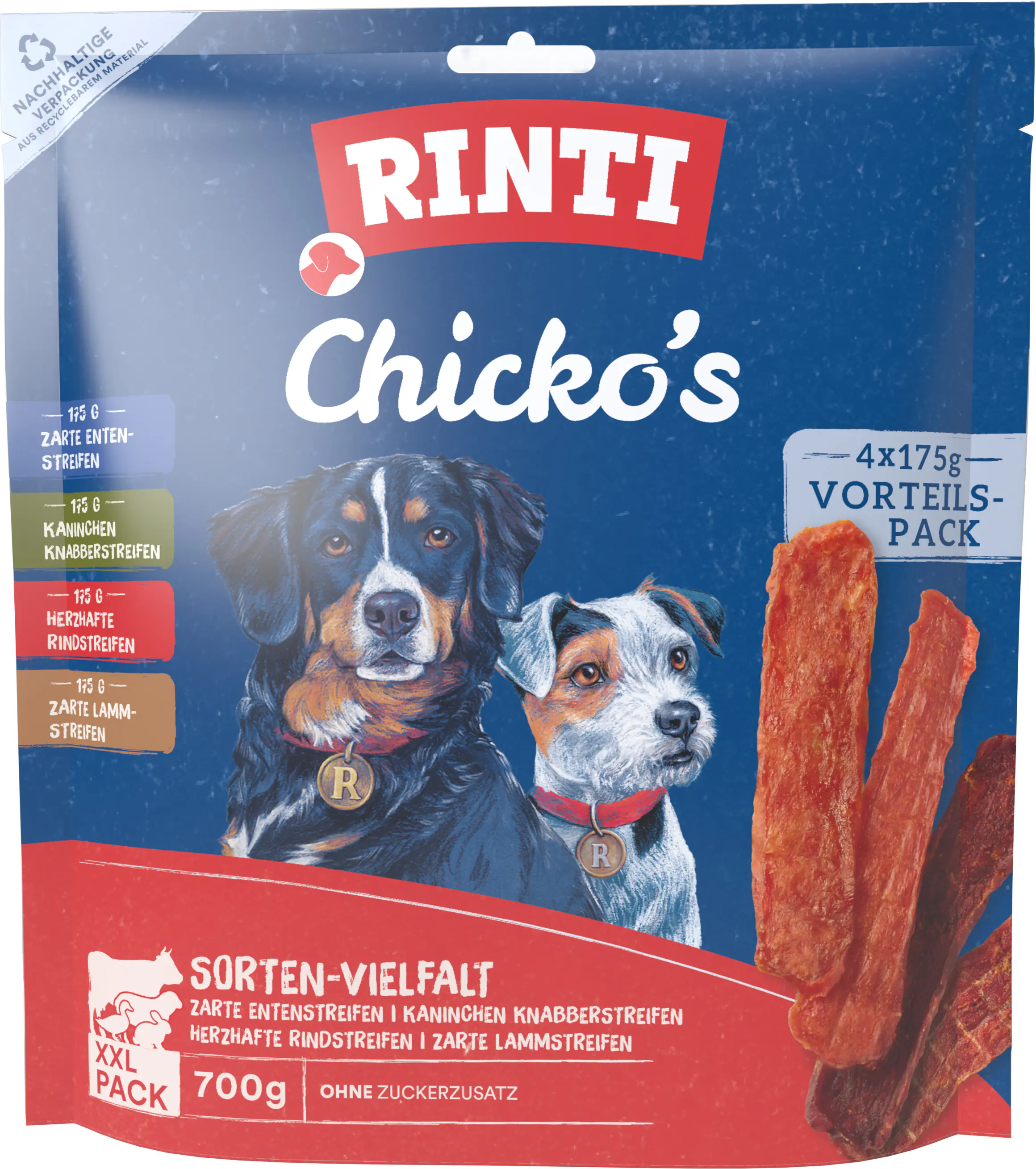 Rinti Chicko Hundesnack Vielfalt XXL 700 g