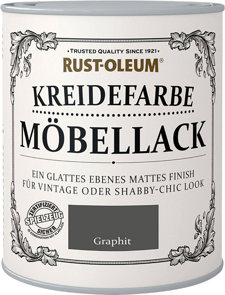 Rust-Oleum Kreidefarbe Möbellack 125 ml graphit