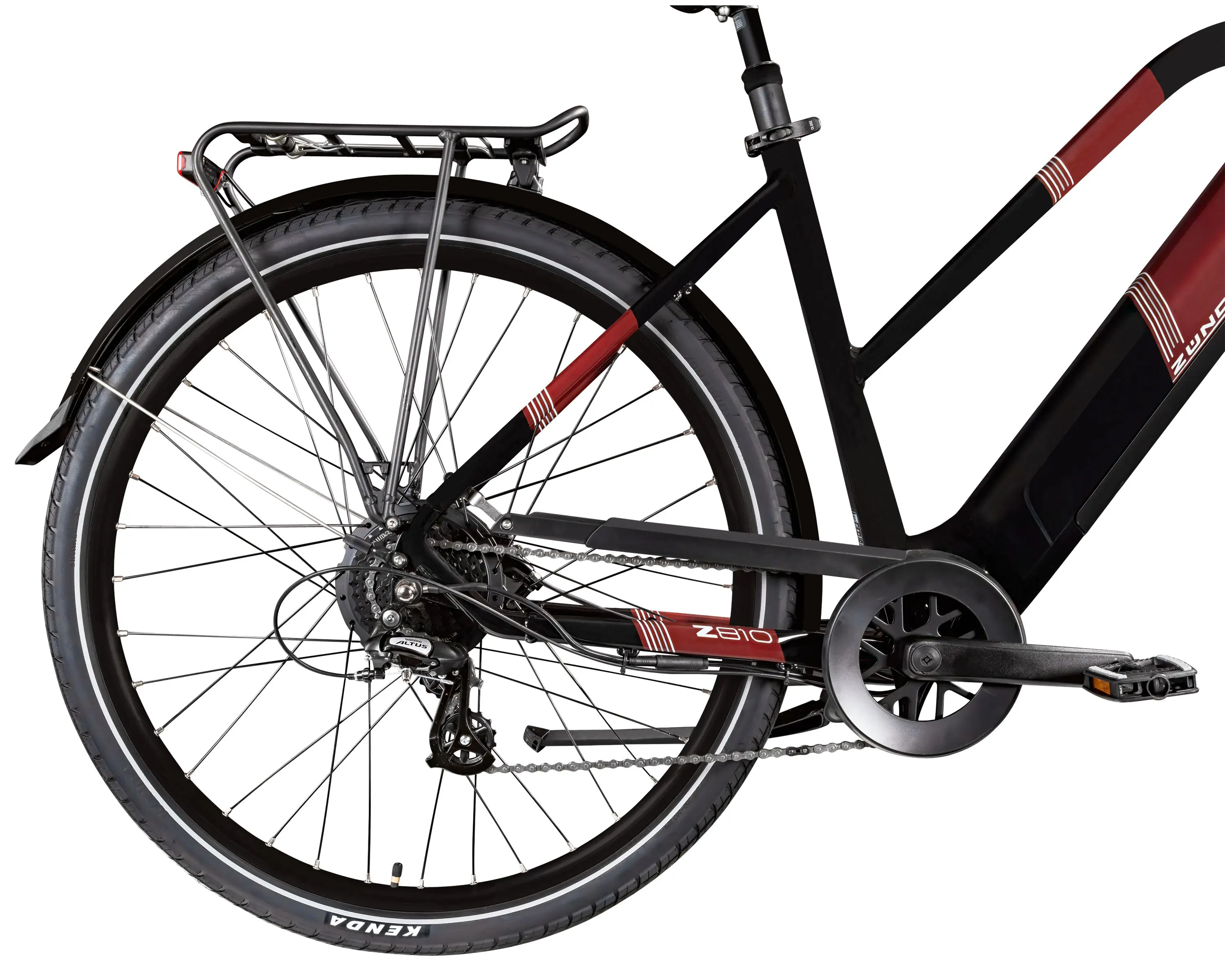 Zündapp E-Bike Z810 Trekking 28 Zoll 8-Gang 550 Wh schwarz rot 