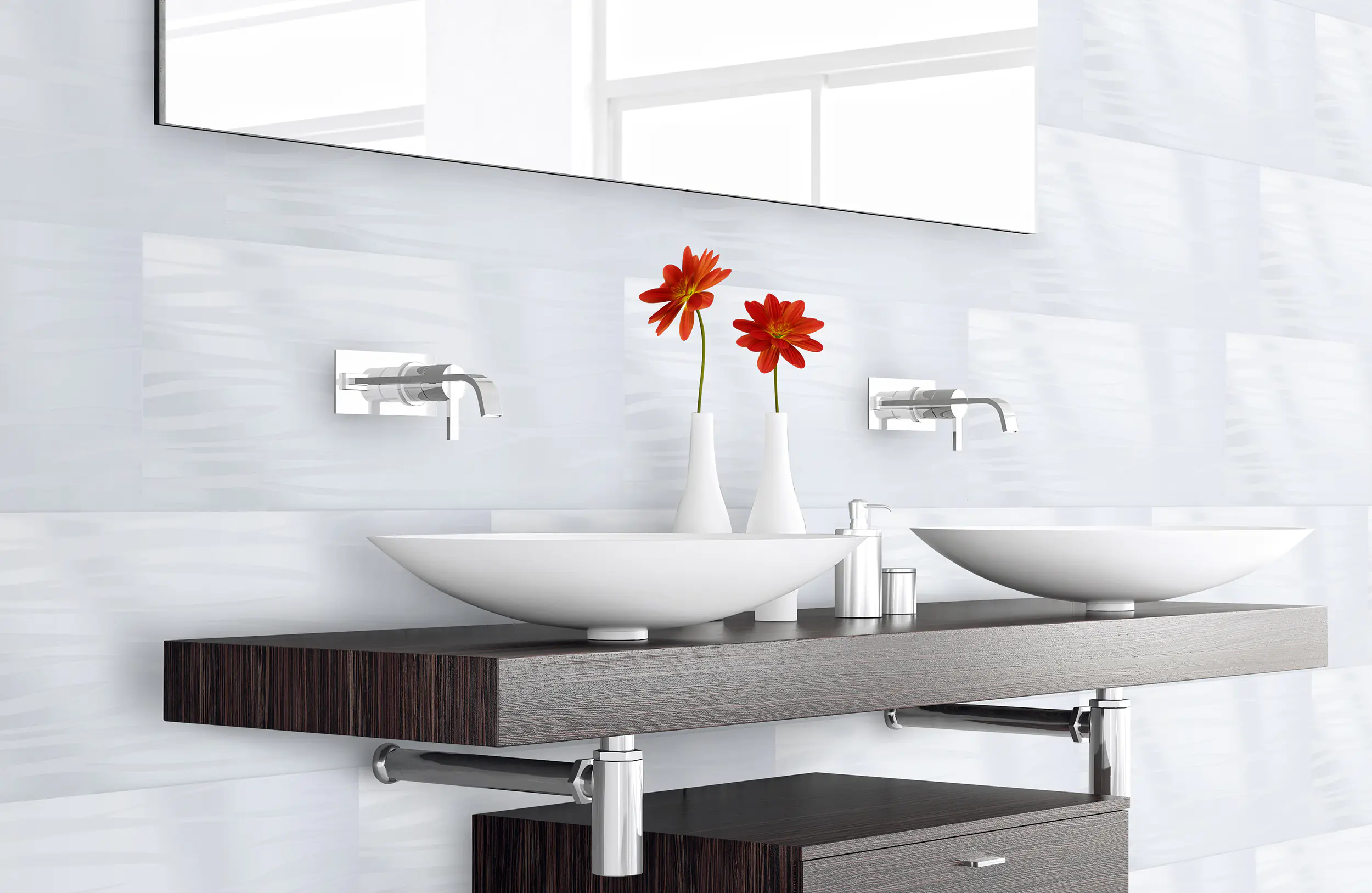 Wandfliese Laguna 30 x 60 cm weiß Wandfliese Laguna 30 x 60 cm weiß