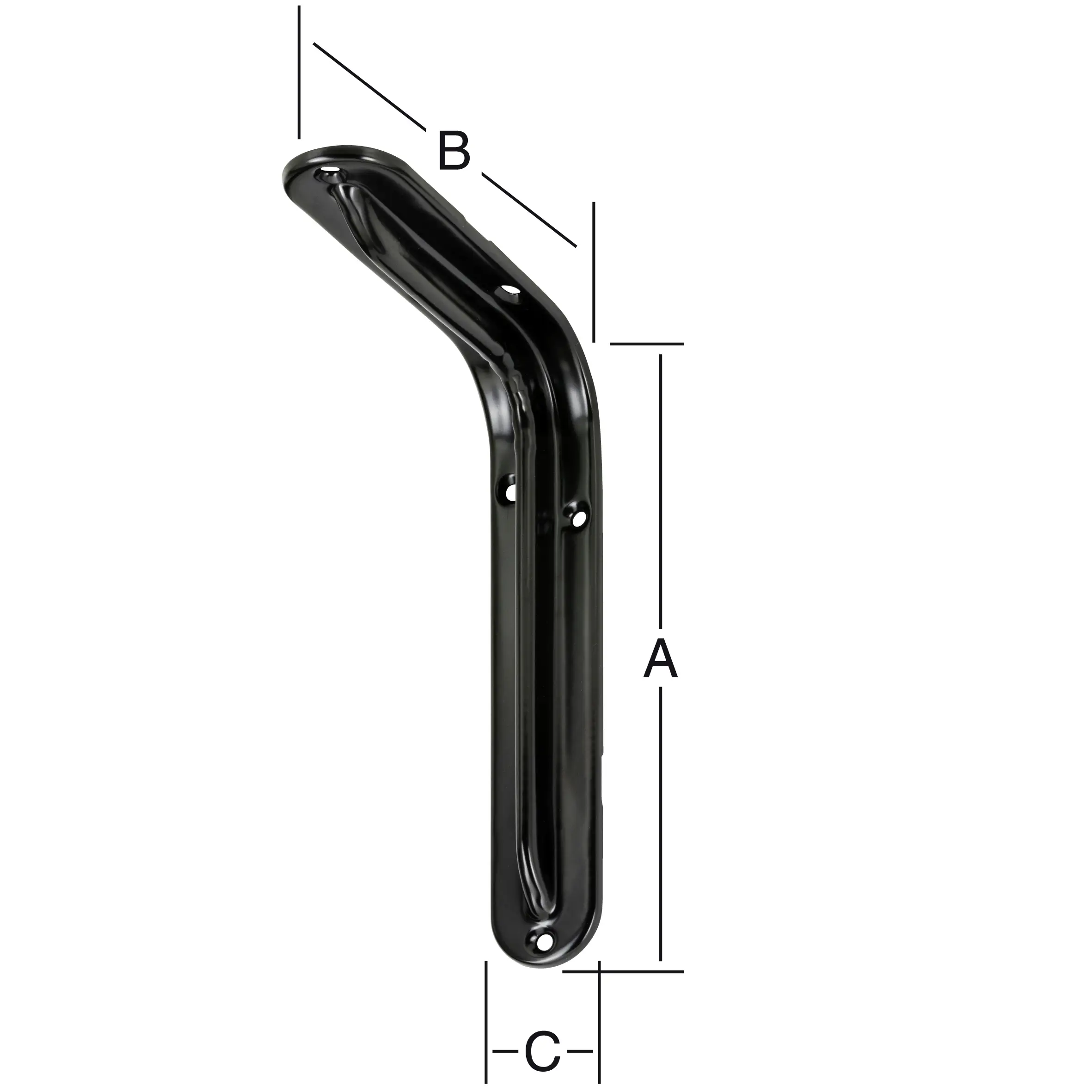 Vormann Format-Standard-Konsolen schwarz 34.5 x 23 cm