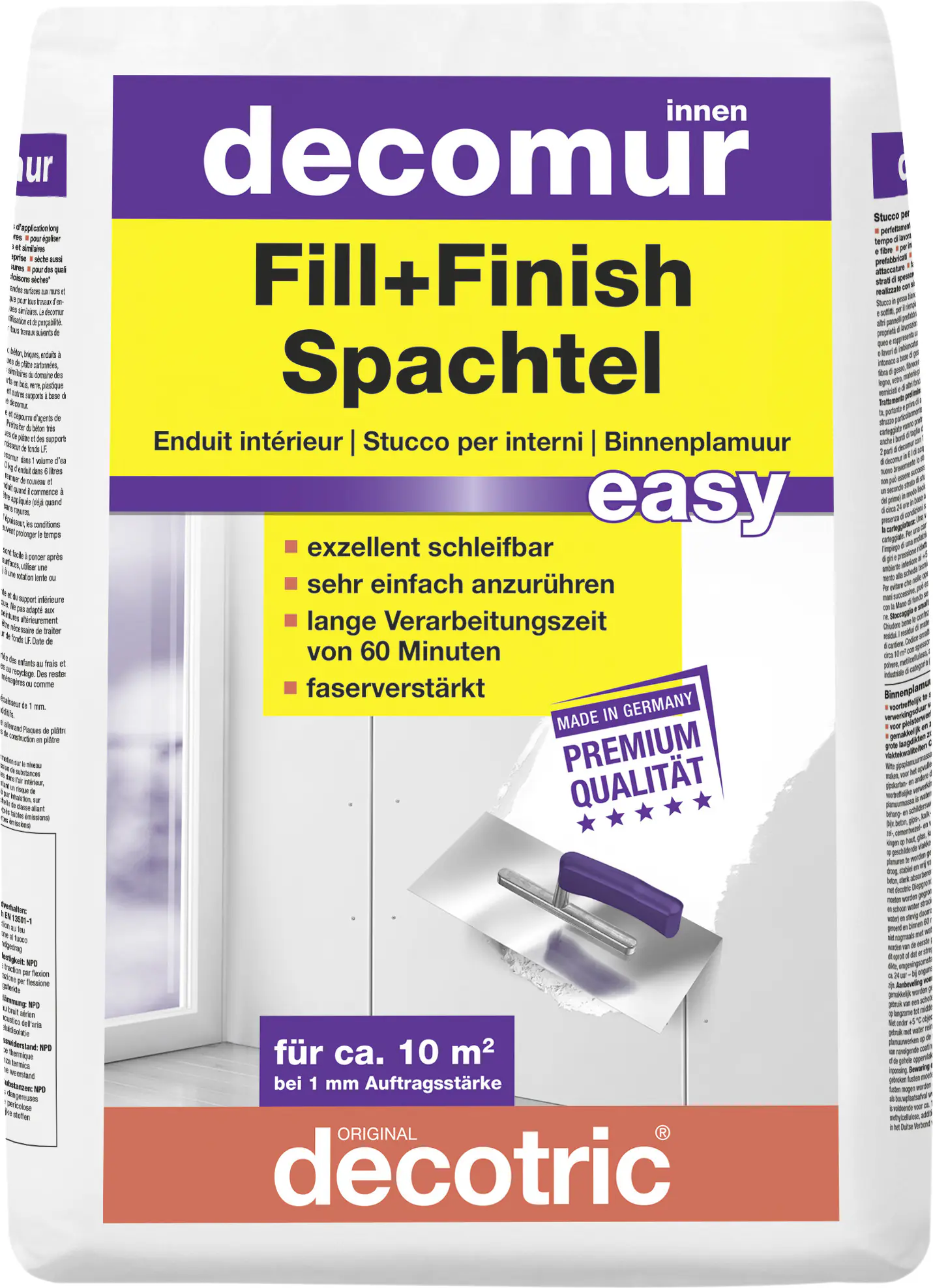 Decotric Decomur Fill+Finish Spachtel easy 10 kg Decotric Decomur Fill+Finish Spachtel easy 10 kg