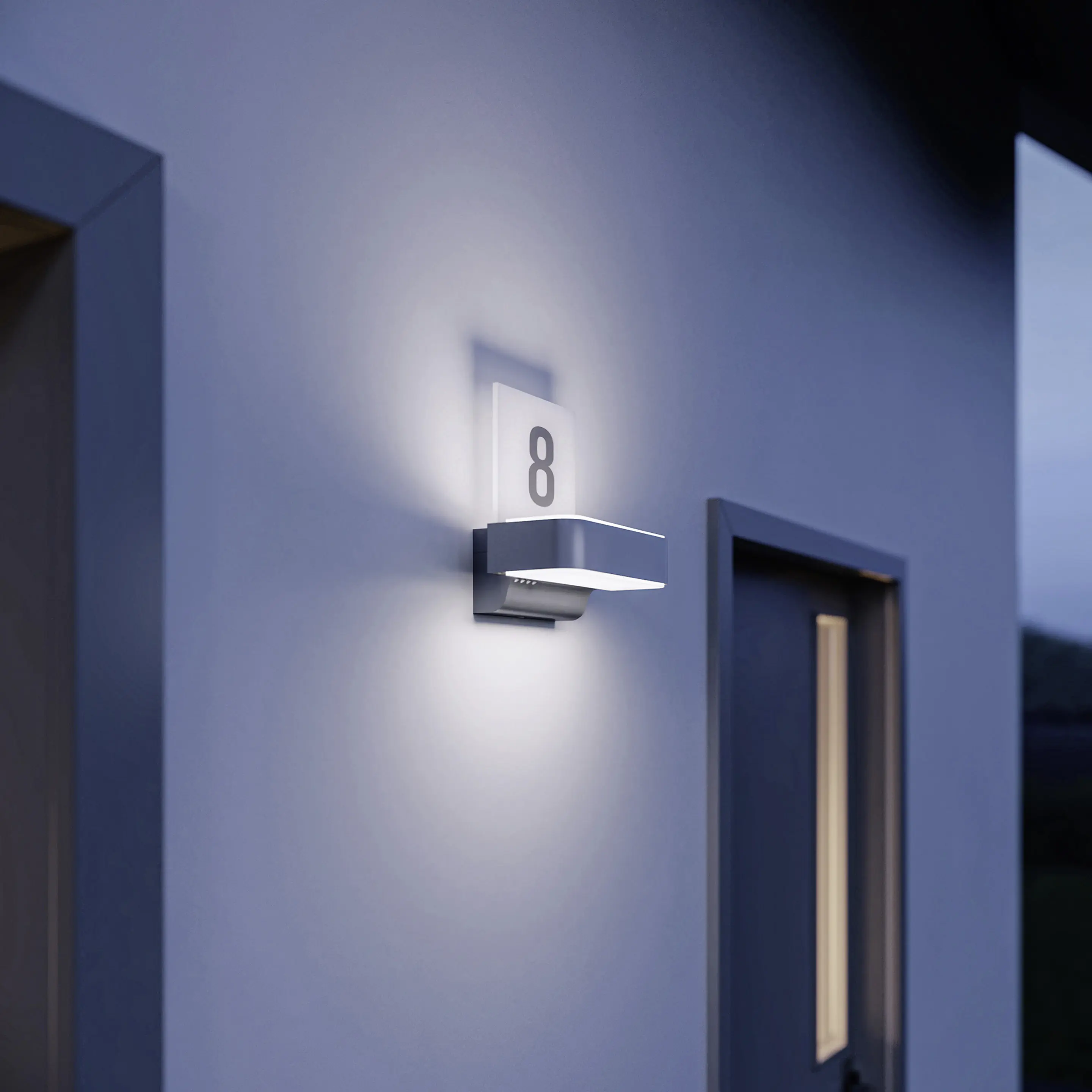 Steinel LED Aussenleuchte Sensor L820 SC SI 9,8W, silber