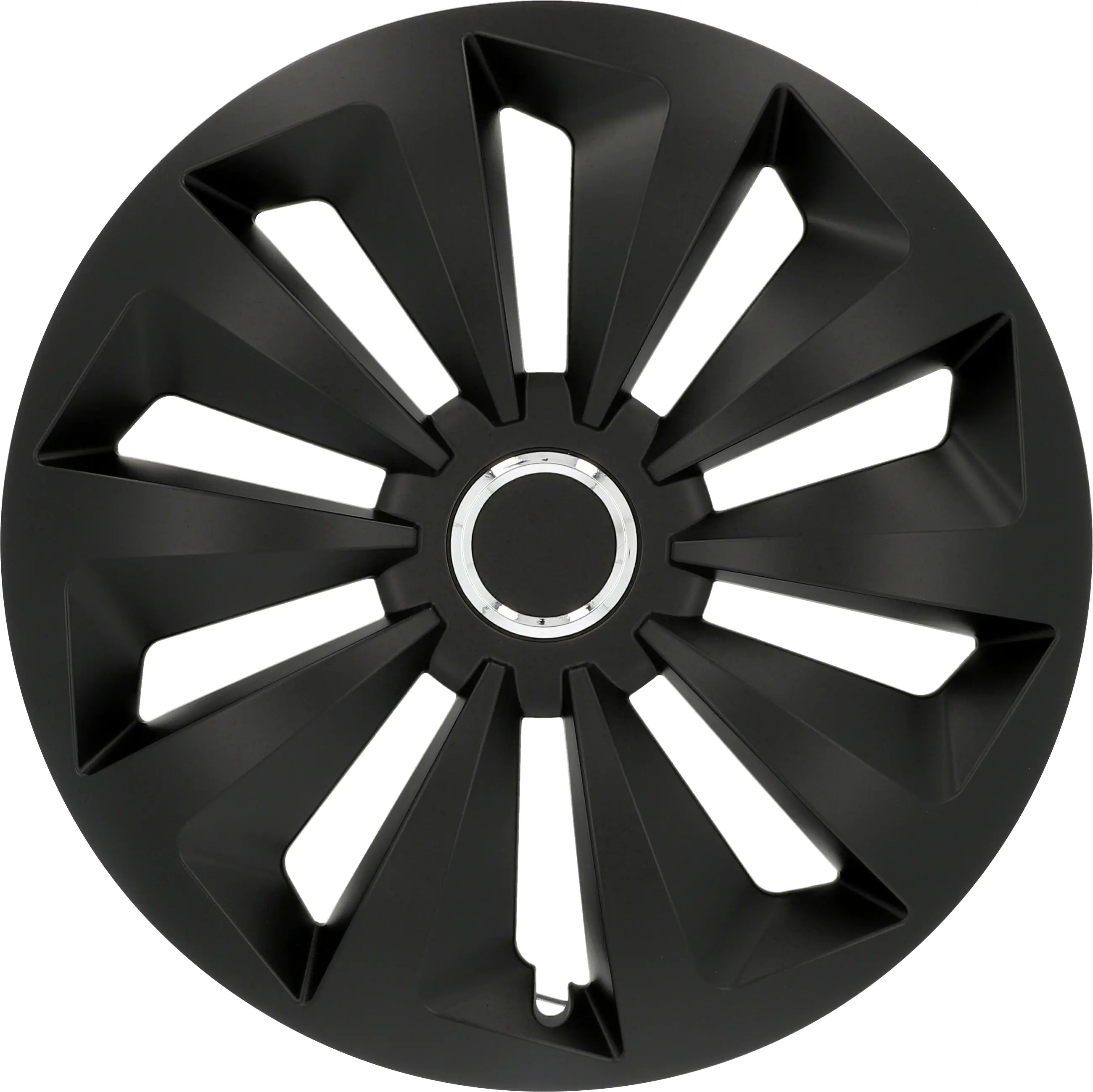 Cartrend Radzierblenden Fox 38 cm (15 Zoll) schwarz 4 Stück