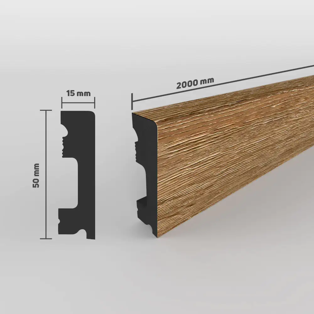 SELITSTYLE Sockelleiste FBL50 200 cm 50 x 15 mm wasserfest