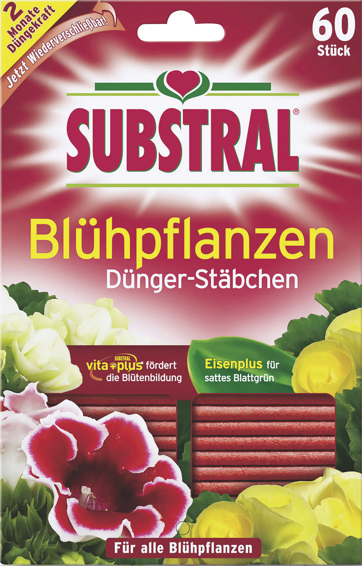 Substral Dünger-Stäbchen für Blühpflanzen 60 Stück Substral Dünger-Stäbchen für Blühpflanzen 60 Stück