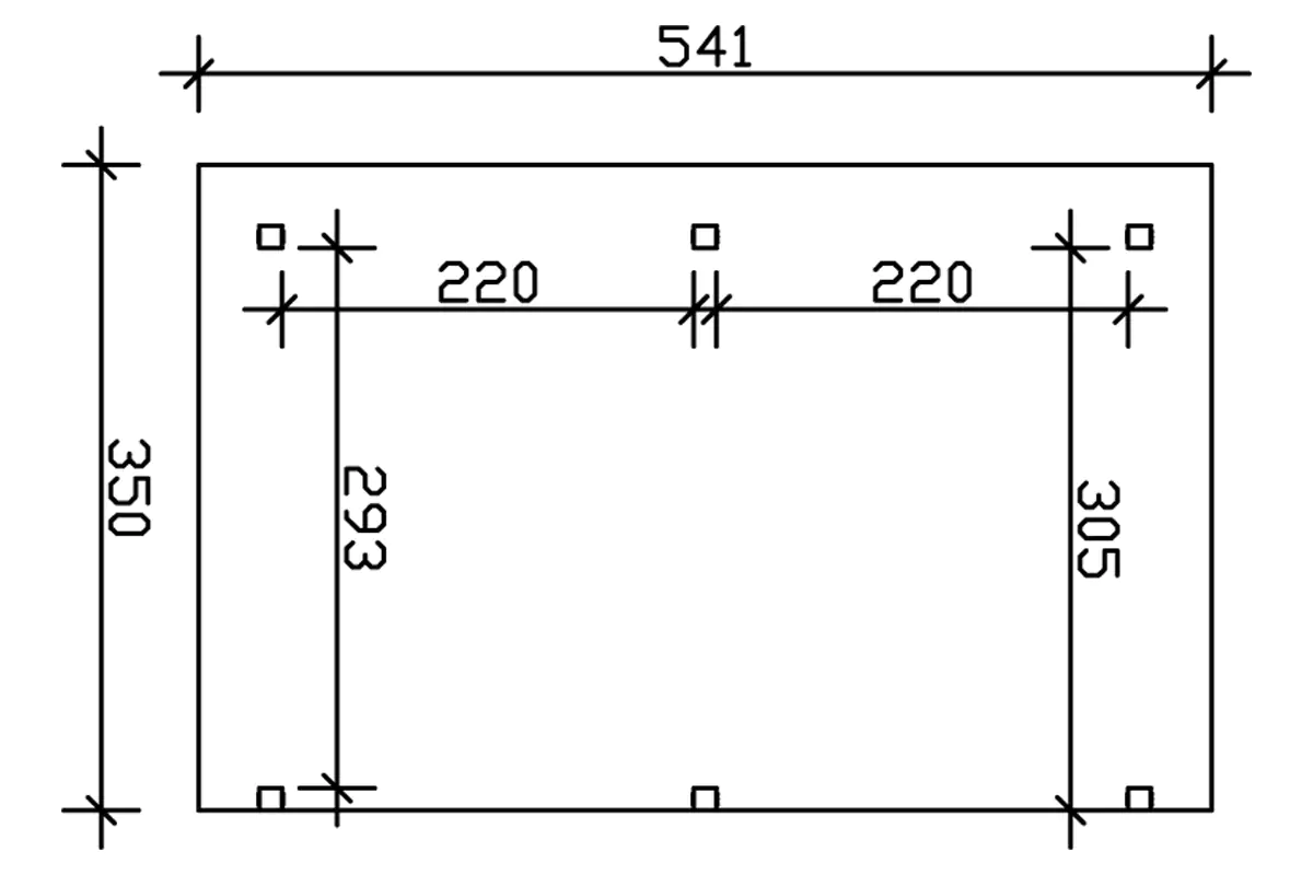 4018211005123_03 SKAN HOLZ Terrassenüberdachung Siena 541 x 350 cm Leimholz
