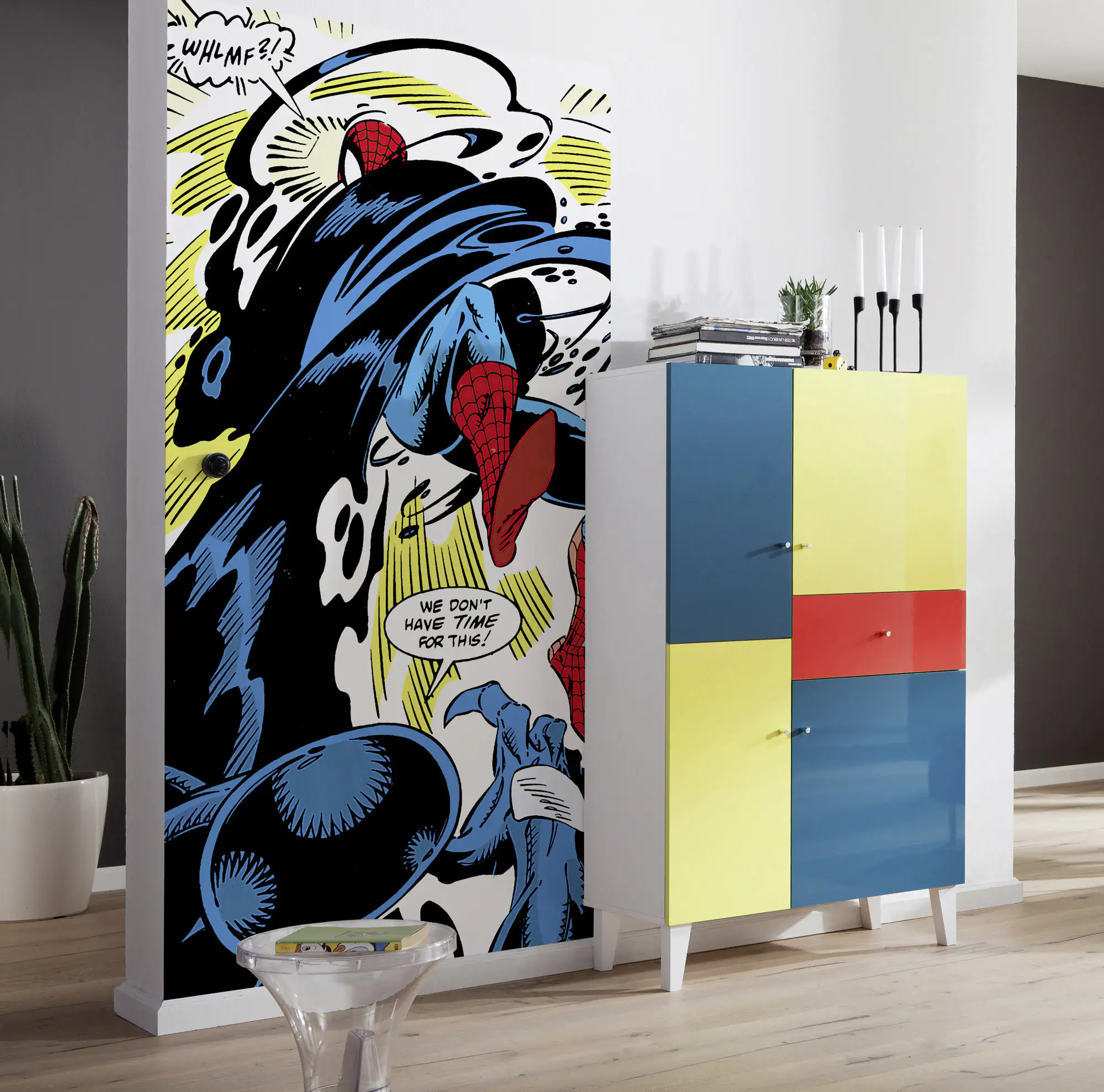 4055065410697_2865884 Komar Vlies Fototapete Spider-Man Retro Co 100 x 200 cm