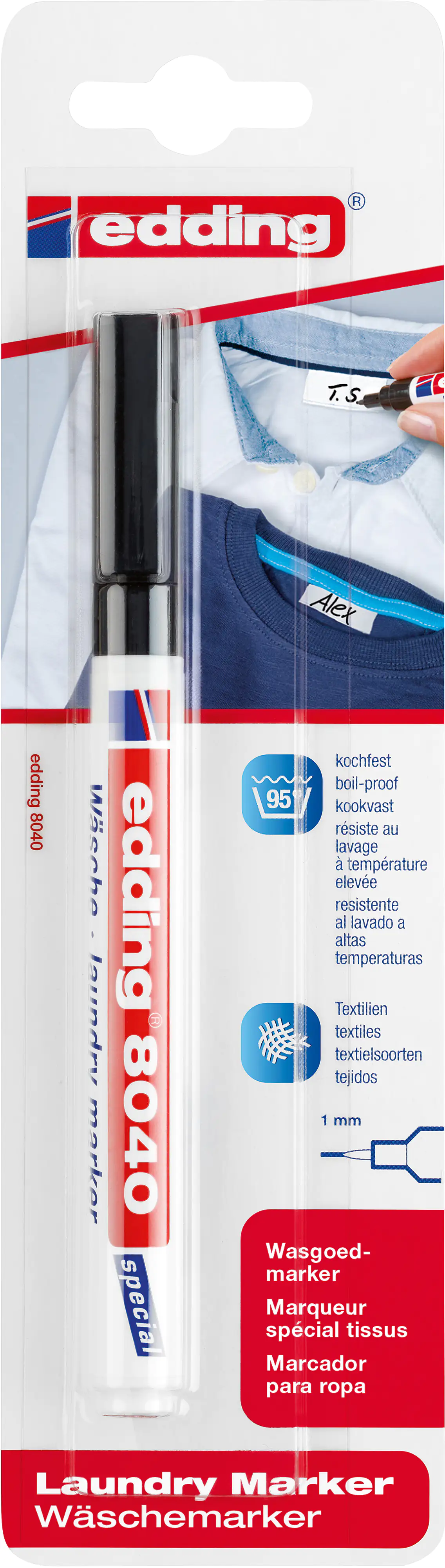 edding 8040 laundry marker schwarz