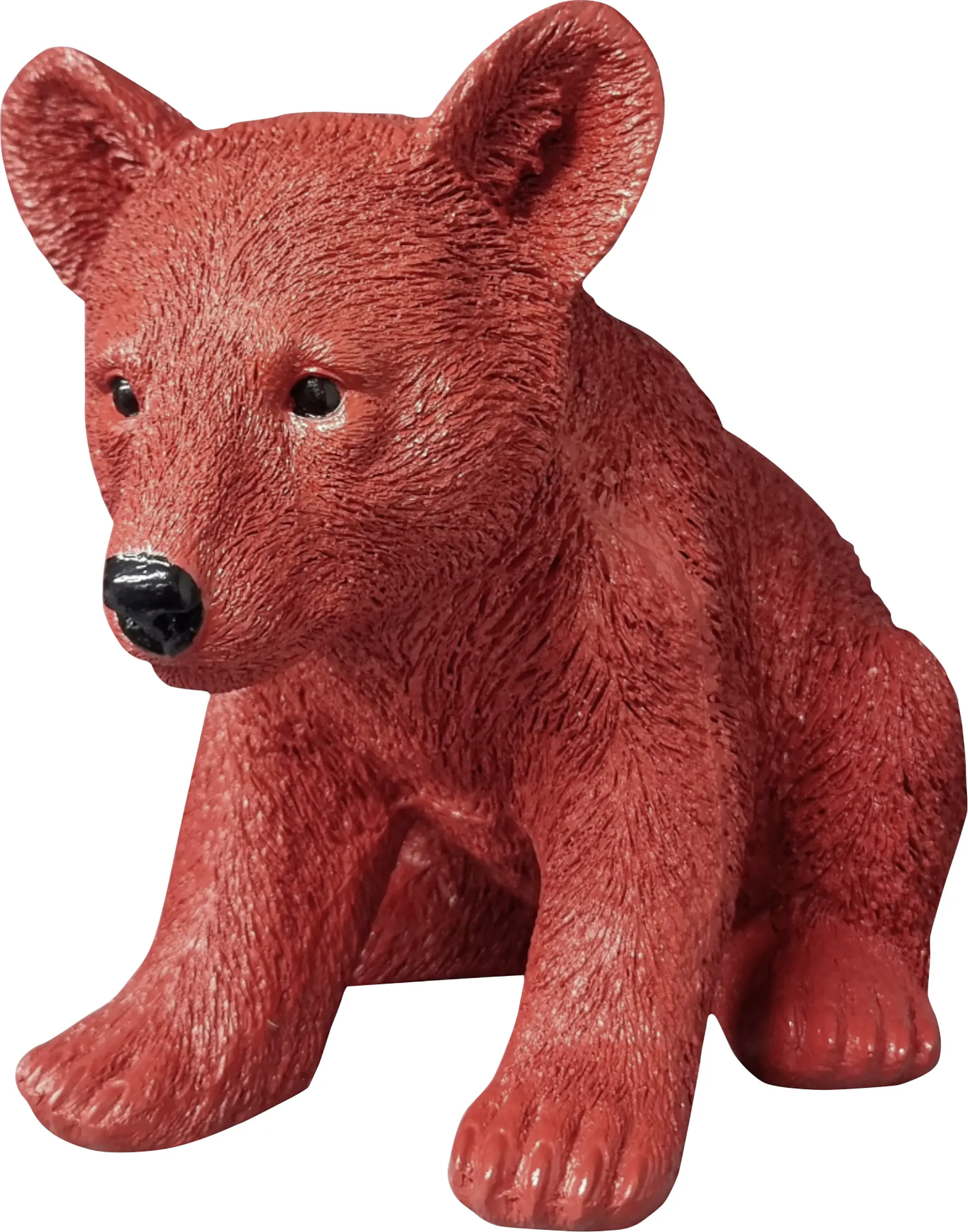 Dekofigur Bär 40 cm rot