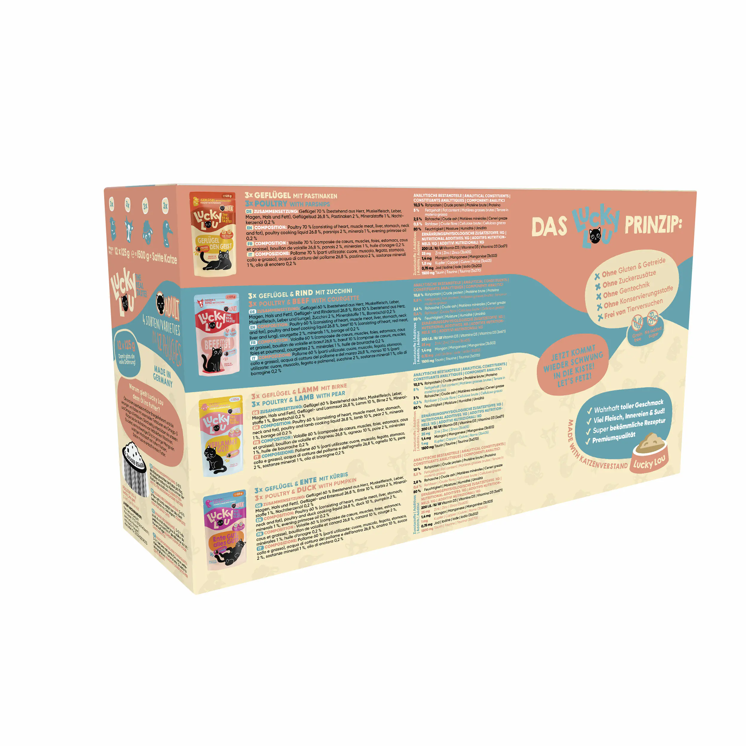 Lucky Lou Lifestage Adult Tasty-Mix 12x125g Lucky Lou Lifestage Adult Tasty-Mix 12x125g