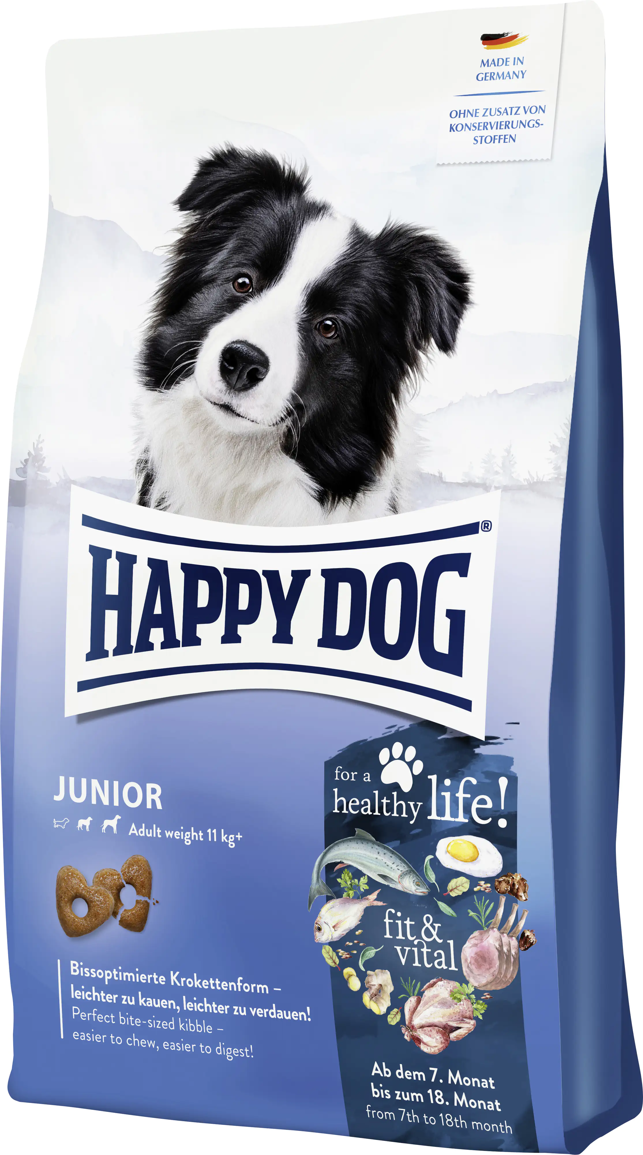 HappyDog Hundefutter Super Fit + Vital Junior 4 kg HappyDog Hundefutter Super Fit + Vital Junior 4 kg
