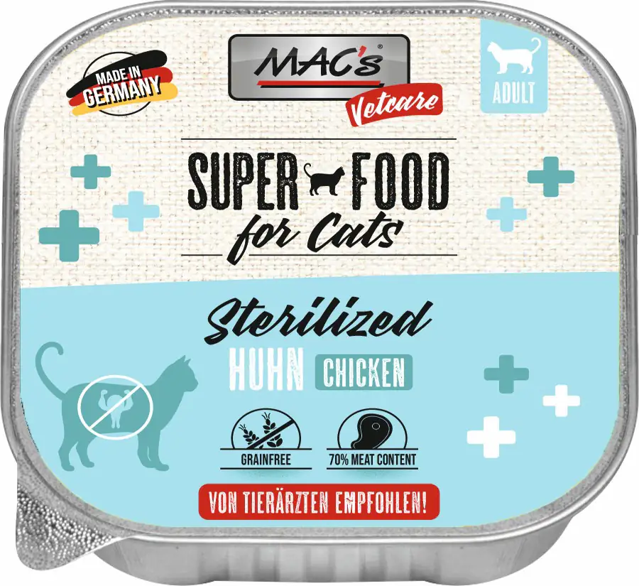 Macs Cat Vetcare Huhn Sterilized 100 g
