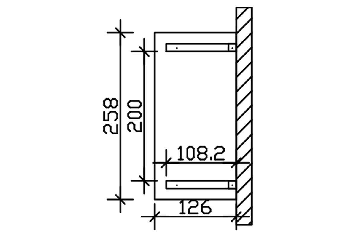 SKAN HOLZ Vordach Wismar Typ 1 258 x 126 cm, natur SKAN HOLZ Vordach Wismar Typ 1 258 x 126 cm, natur